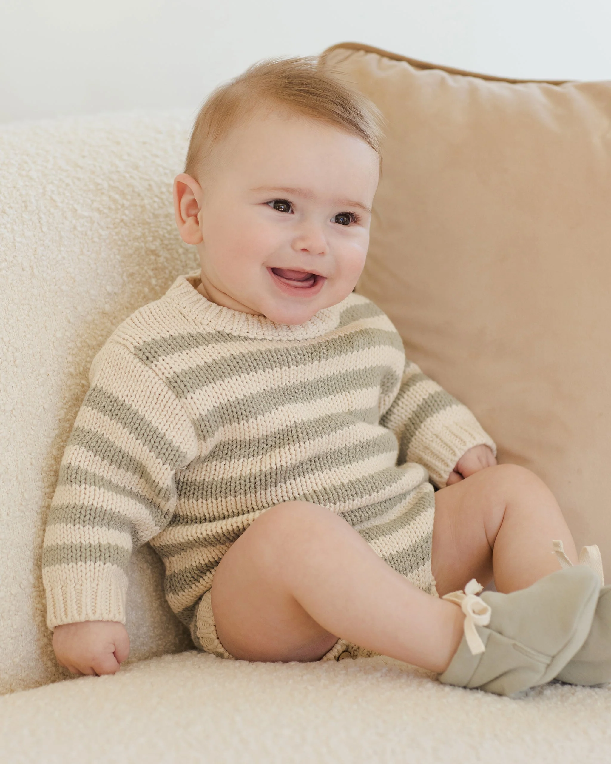 Rex Romper || Fern Stripe - Image 5