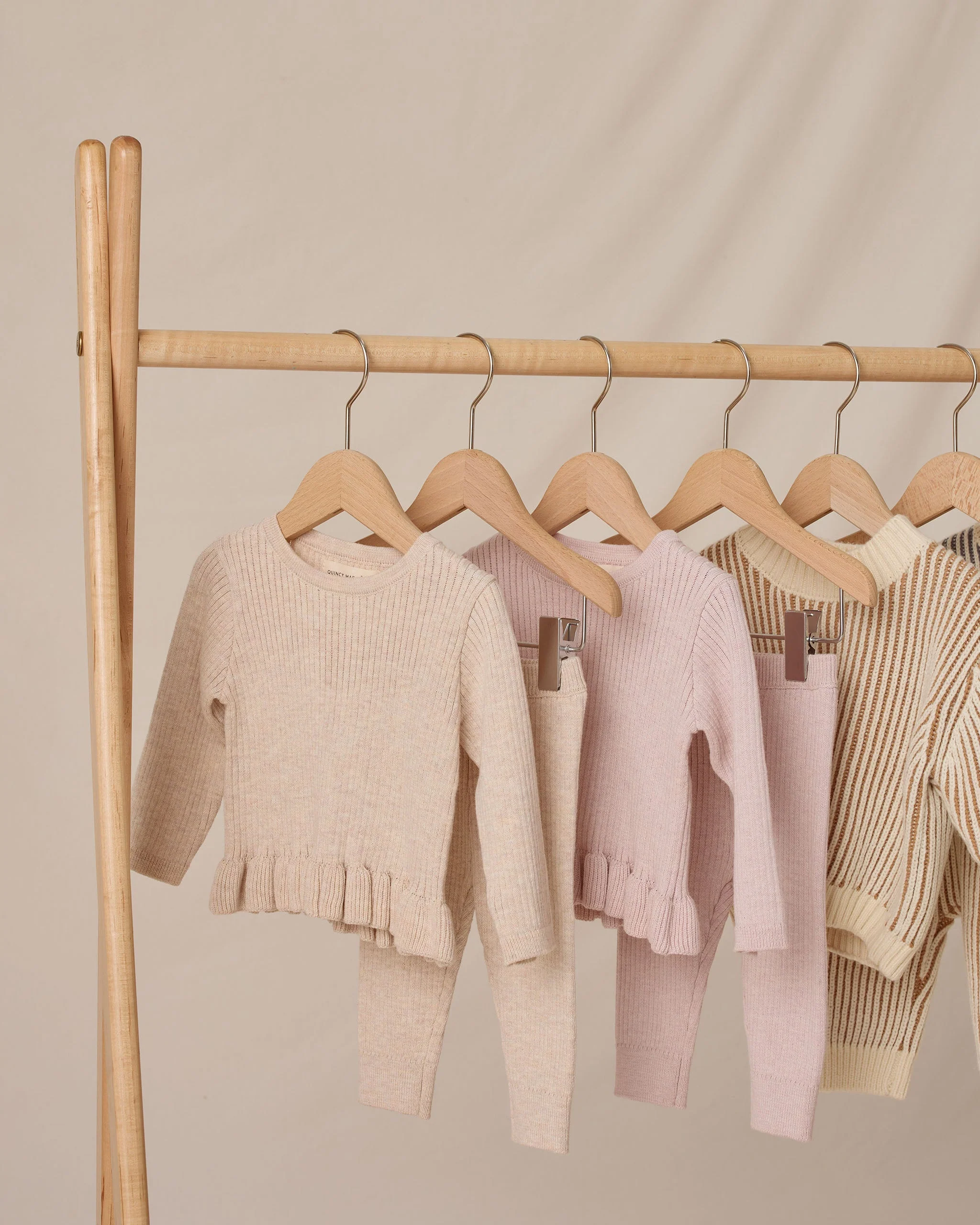 *Rib Knit Legging || Heathered Oatmeal* - Image 4