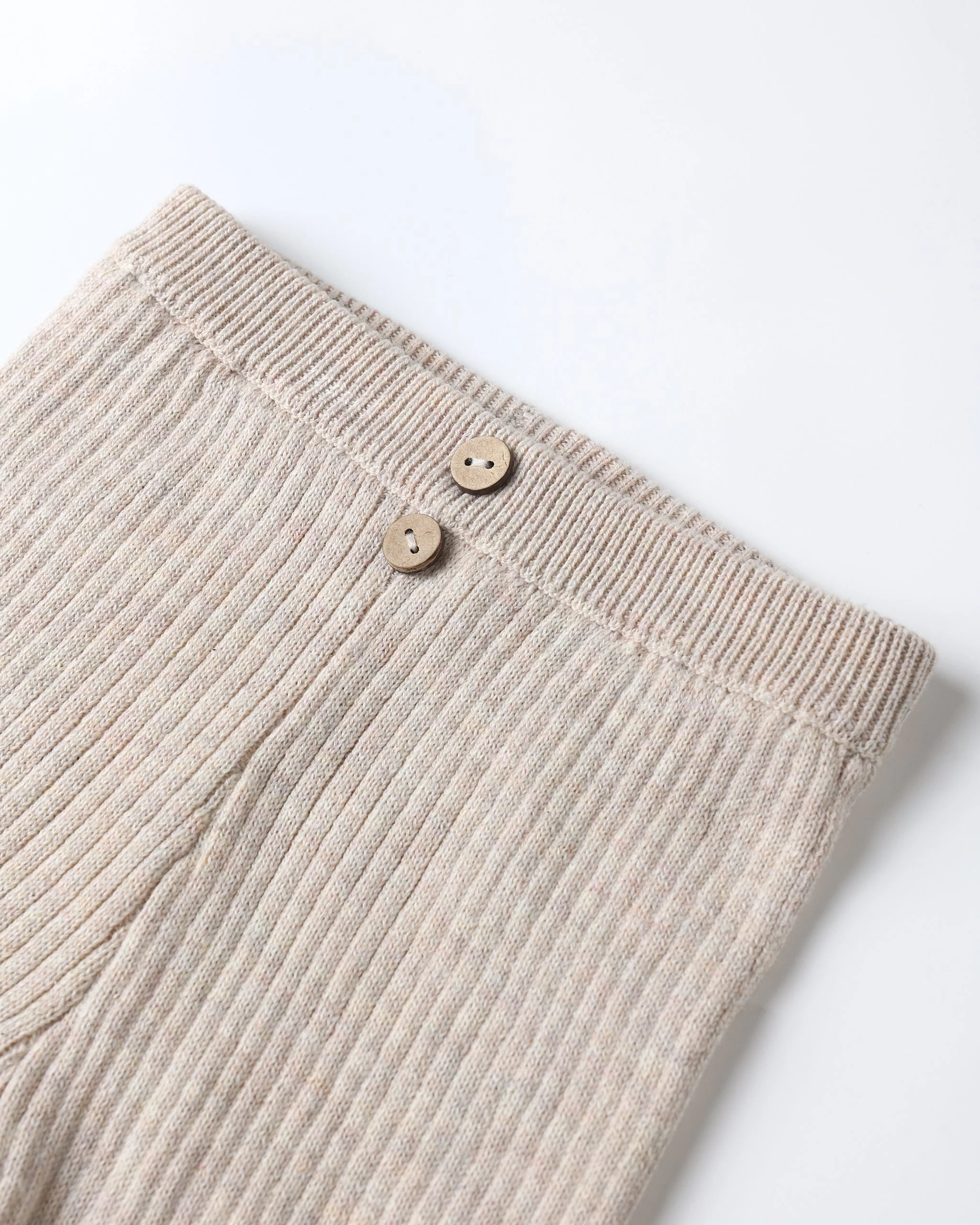 *Rib Knit Legging || Heathered Oatmeal* - Image 6