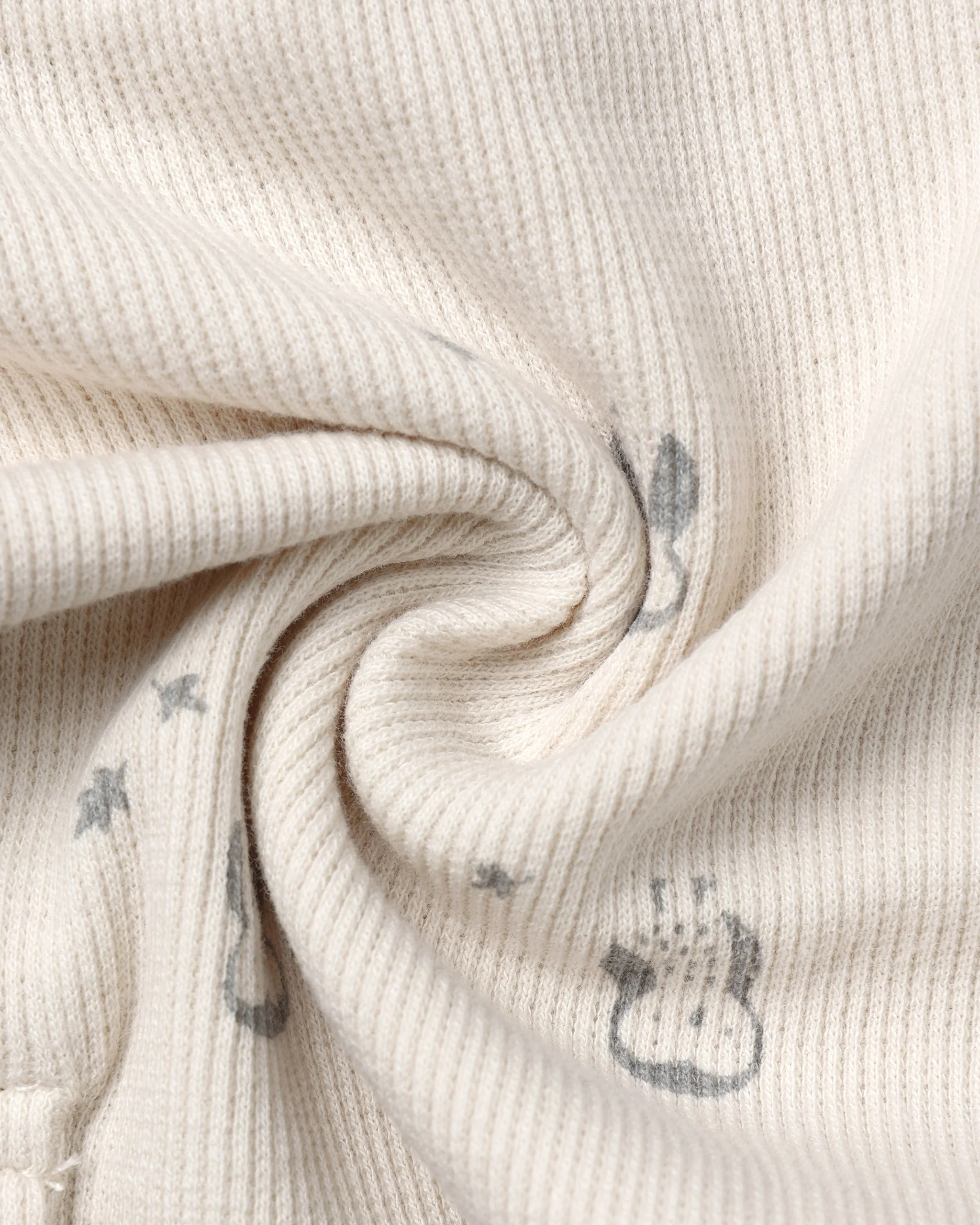Ribbed Baby Jumpsuit || Owls - Image 5