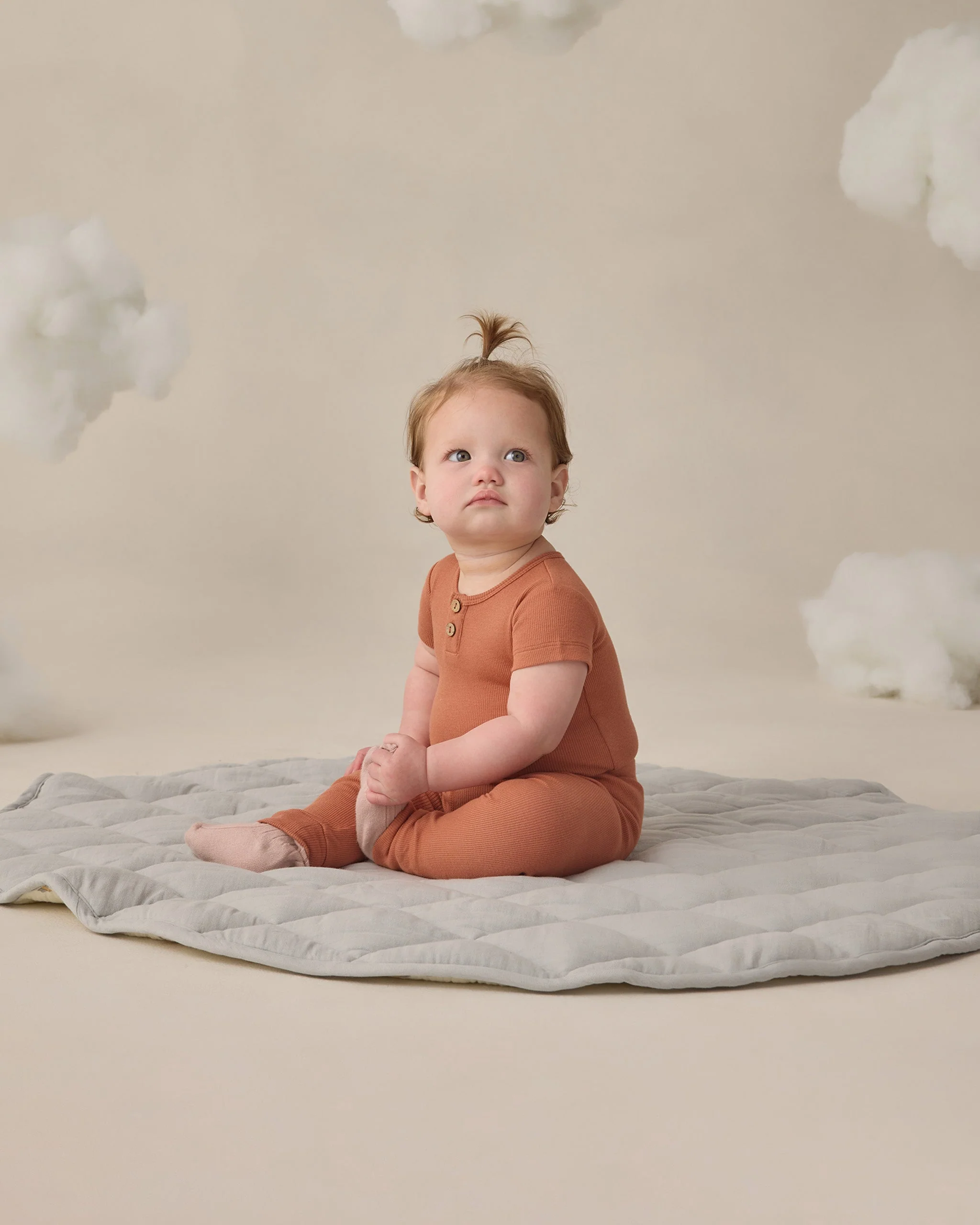 Ribbed Henley Bodysuit Poppy - Image 2