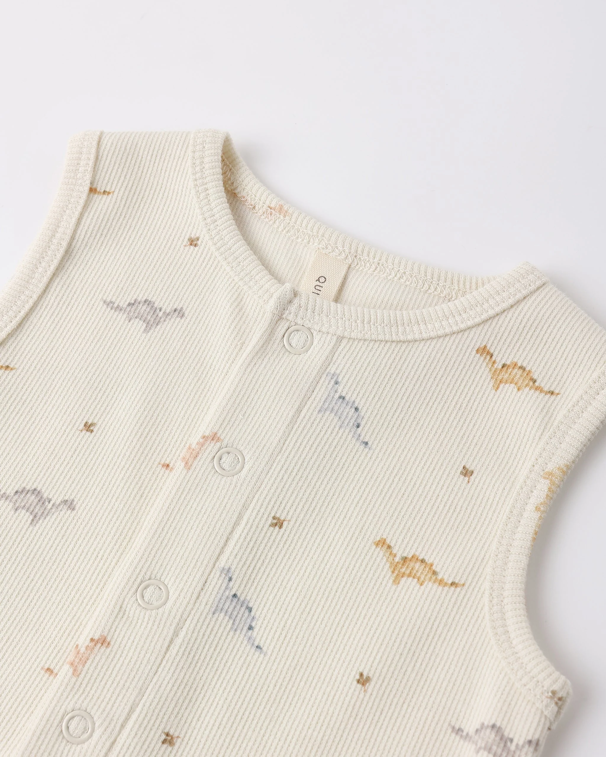 Ribbed Henley Romper Dinos - Image 5