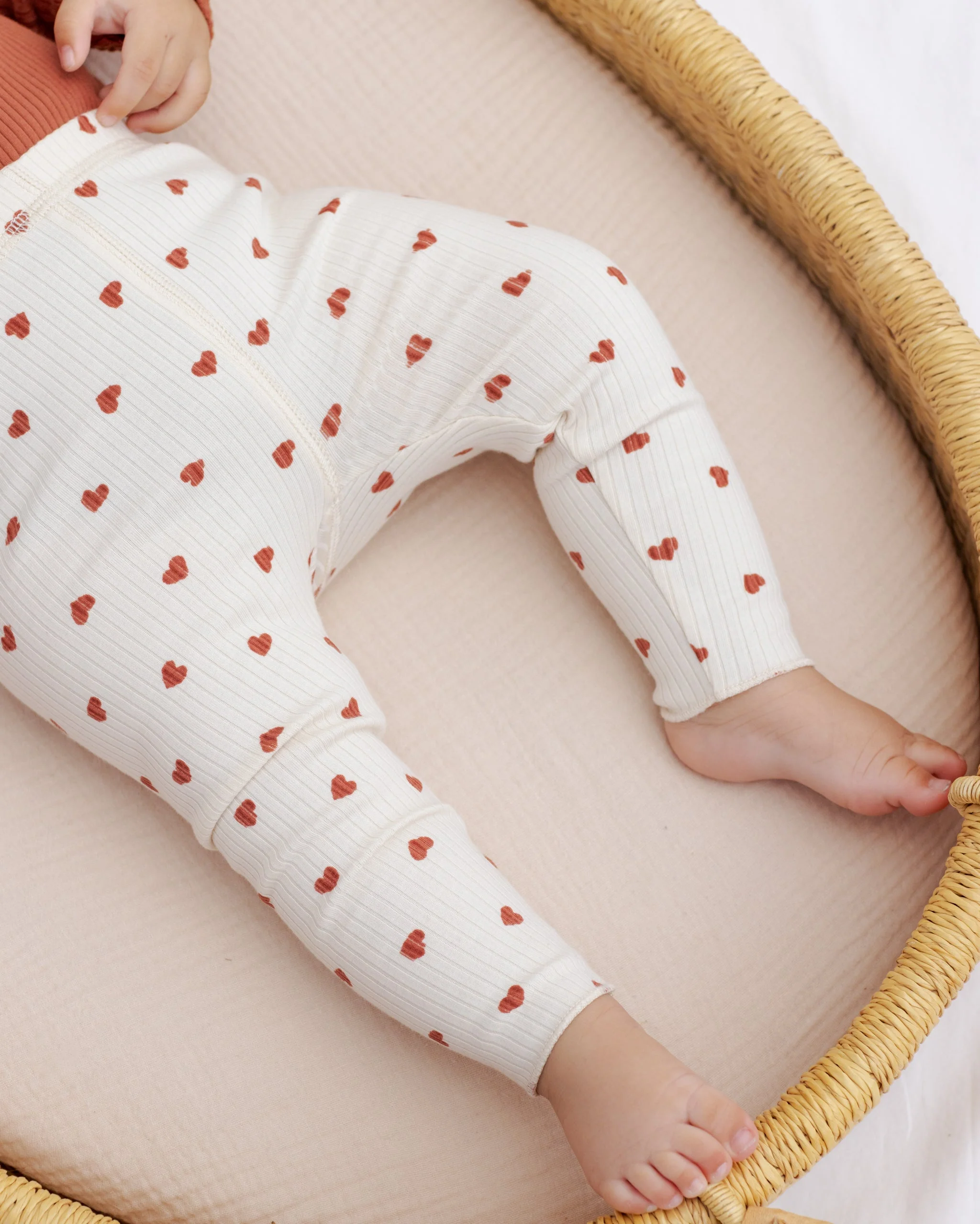Ribbed Legging Red Hearts - Image 3