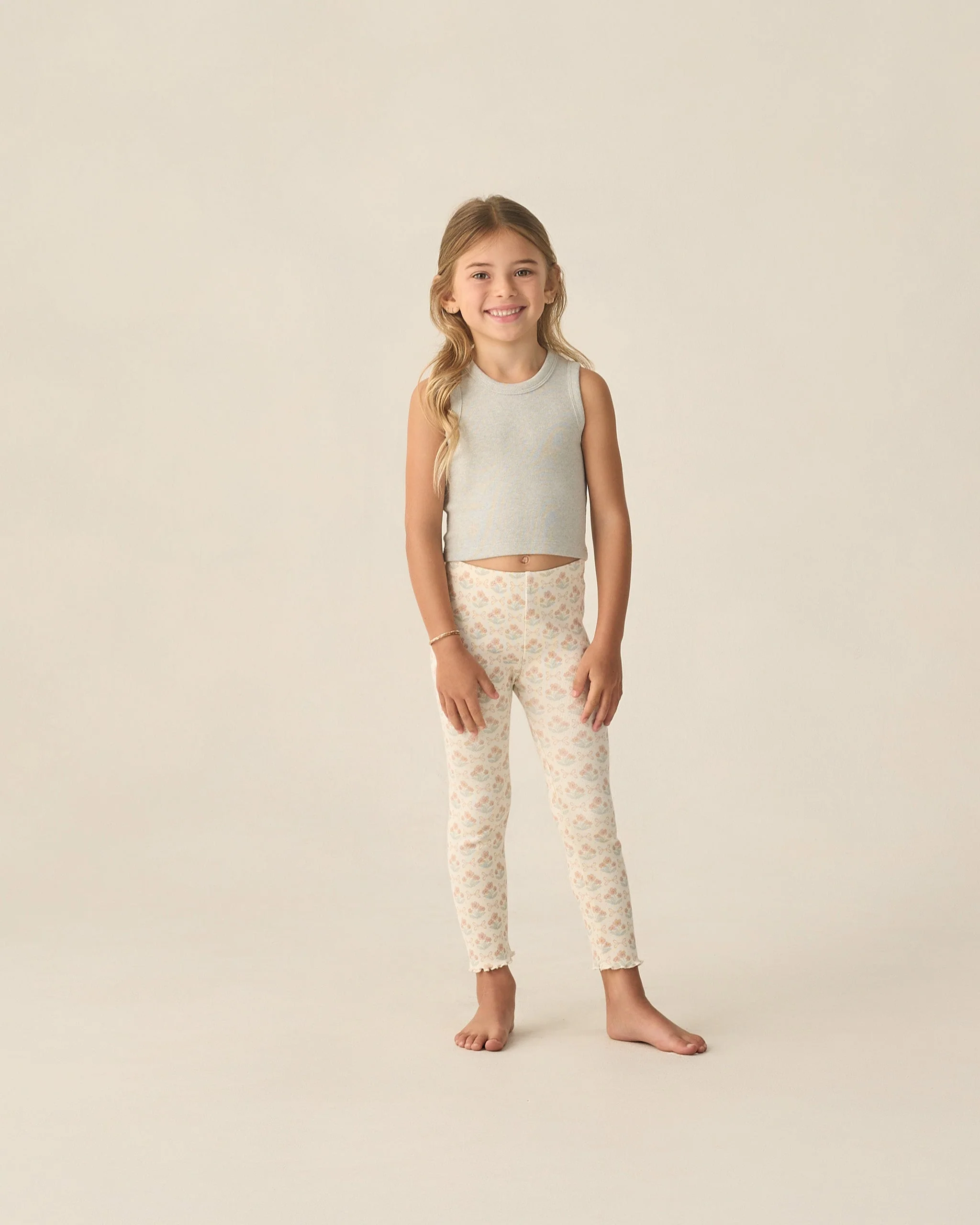 Ribbed Legging Set Blossom, Heathered Seafoam - Image 2