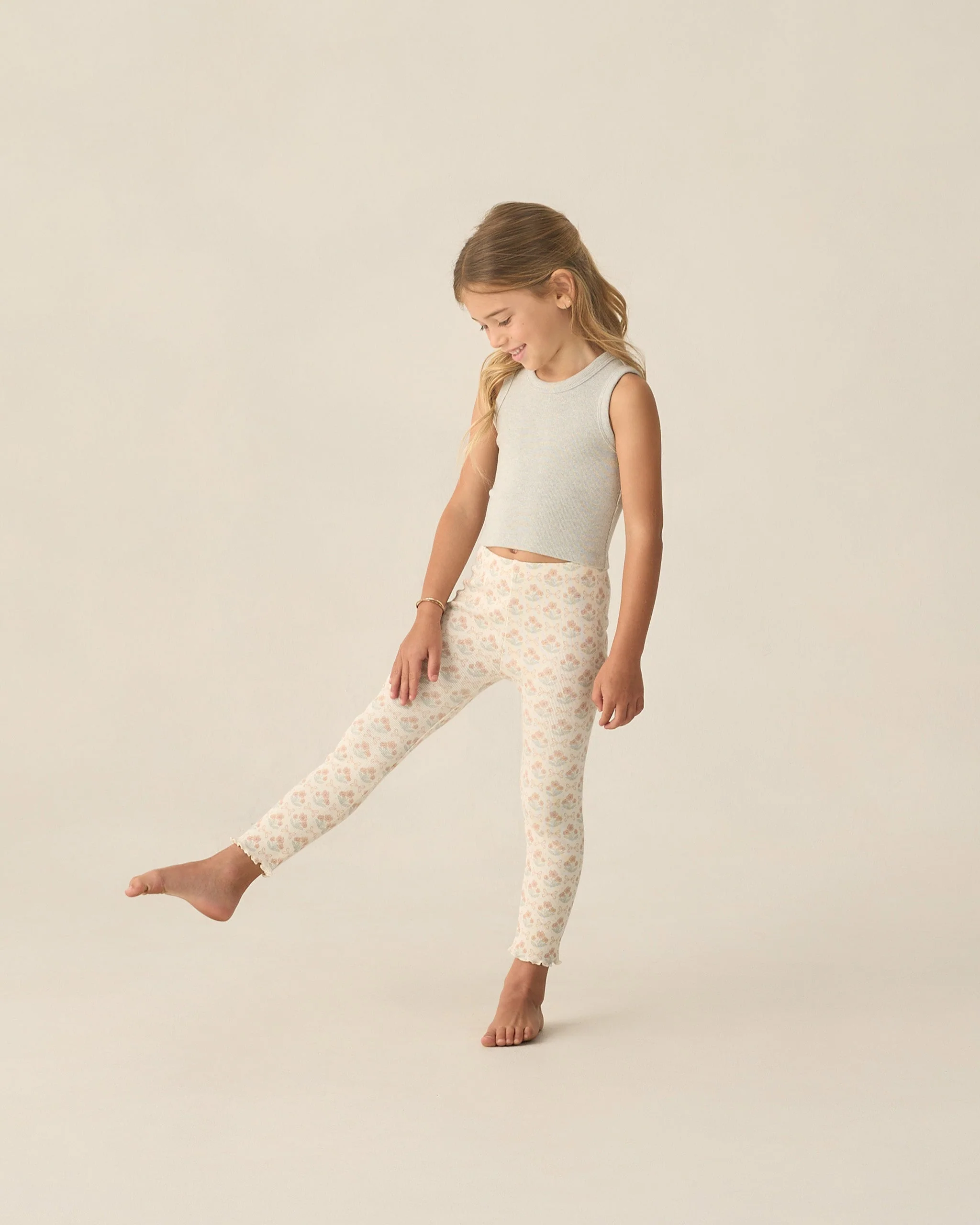 Ribbed Legging Set Blossom, Heathered Seafoam - Image 4