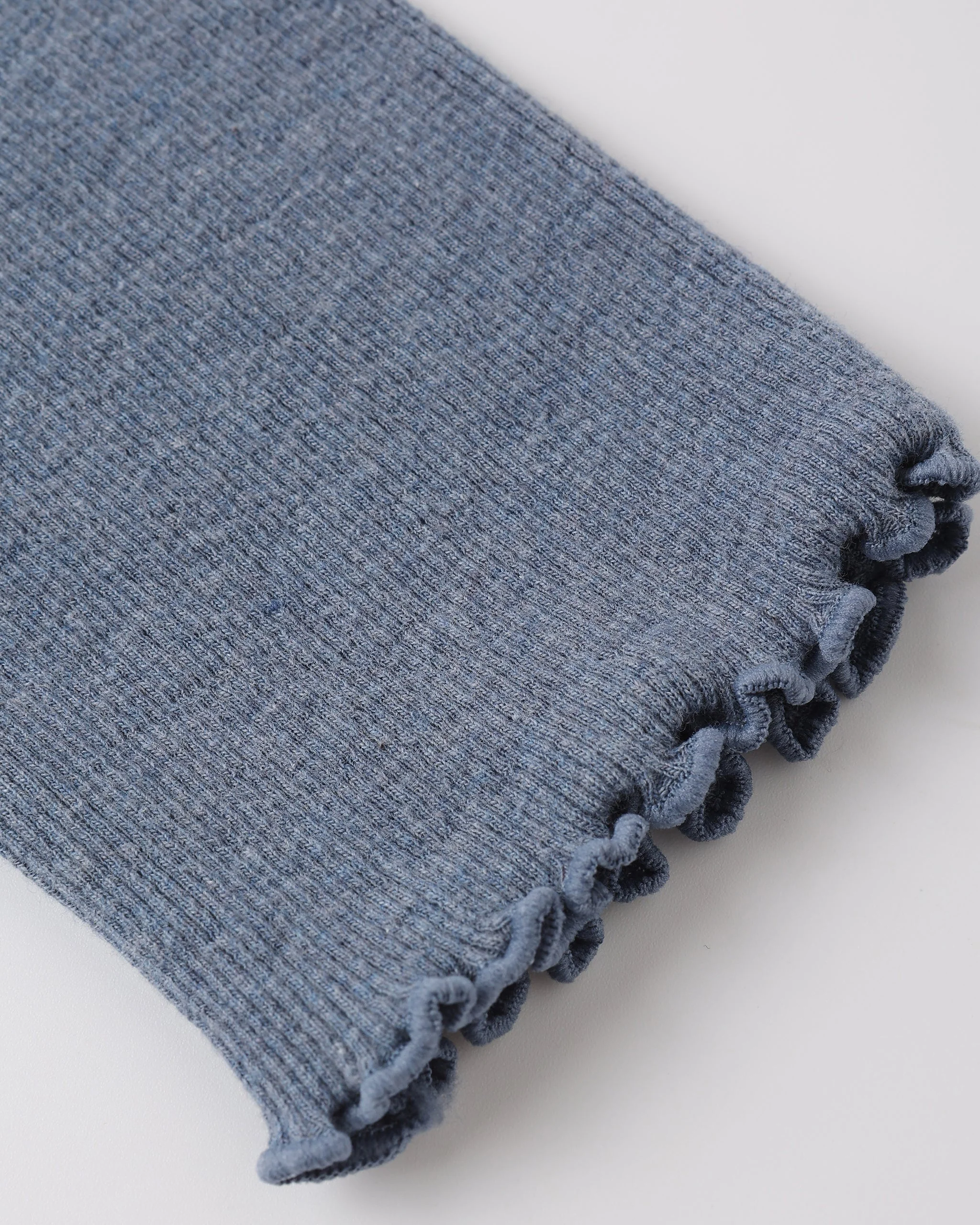 Ribbed Legging Set Natural Blue Ditsy, Heathered Marine - Image 7