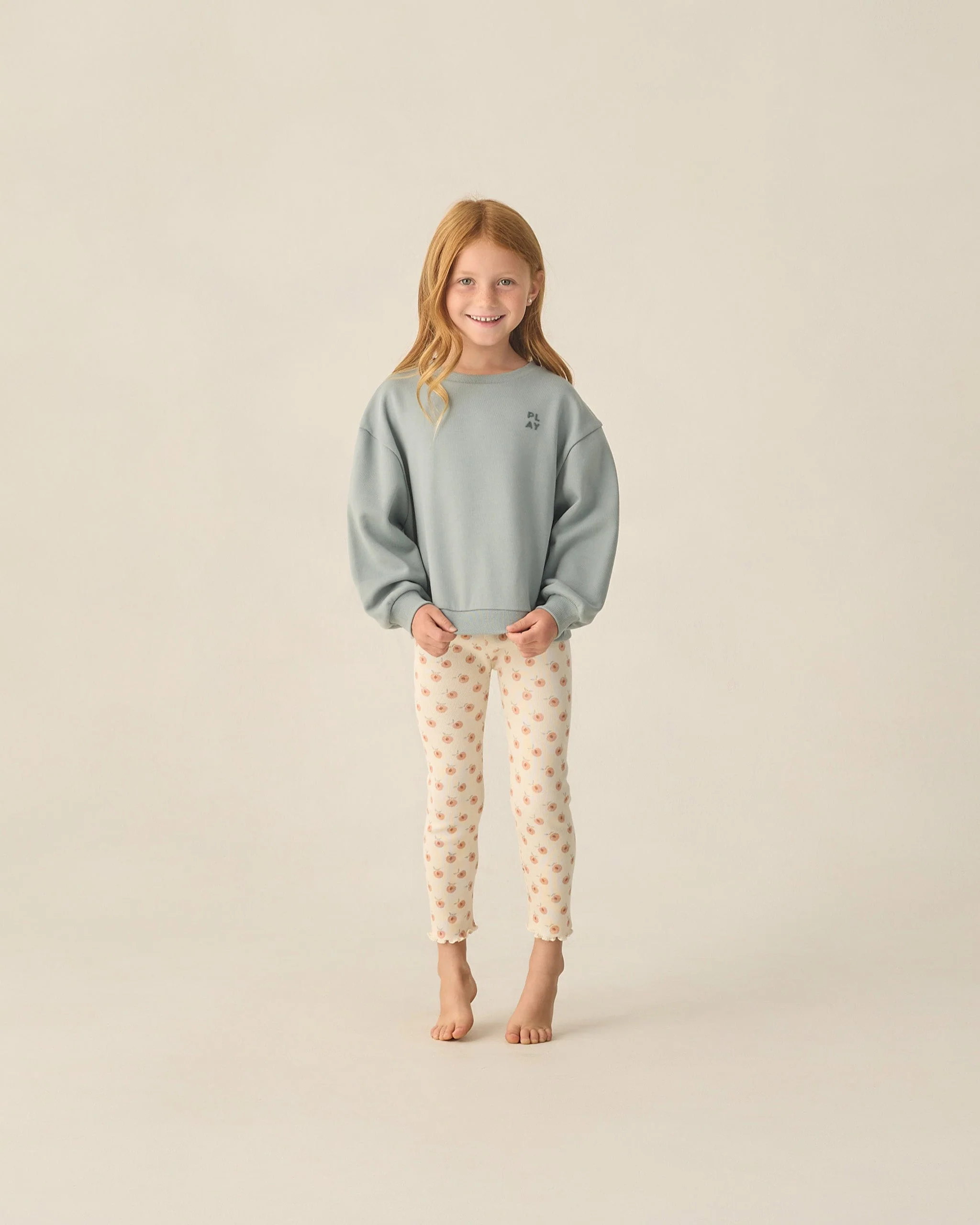 Ribbed Legging Set Natural, Melon - Image 2
