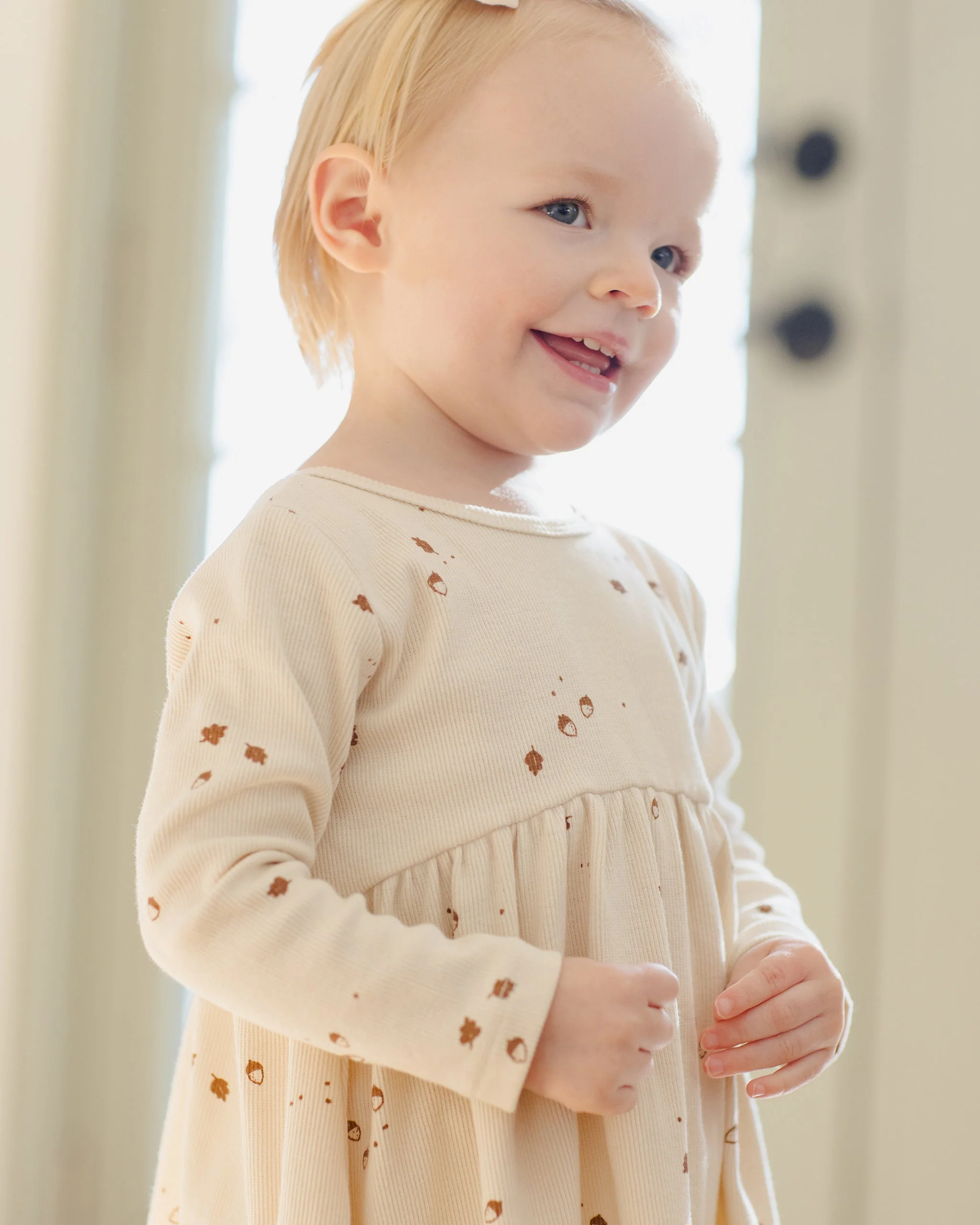 Ribbed Long Sleeve Dress || Acorns - Image 3