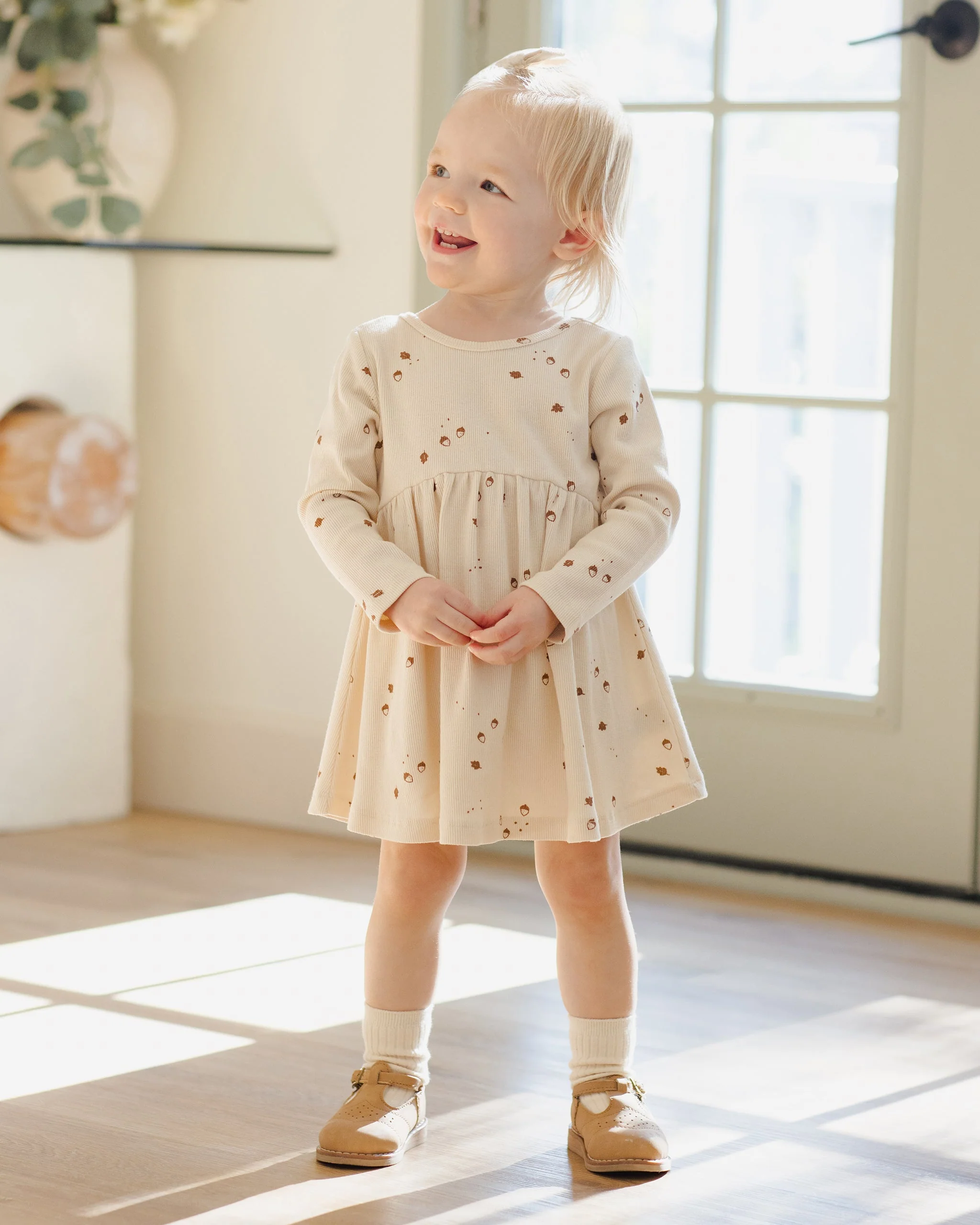 Ribbed Long Sleeve Dress || Acorns - Image 5