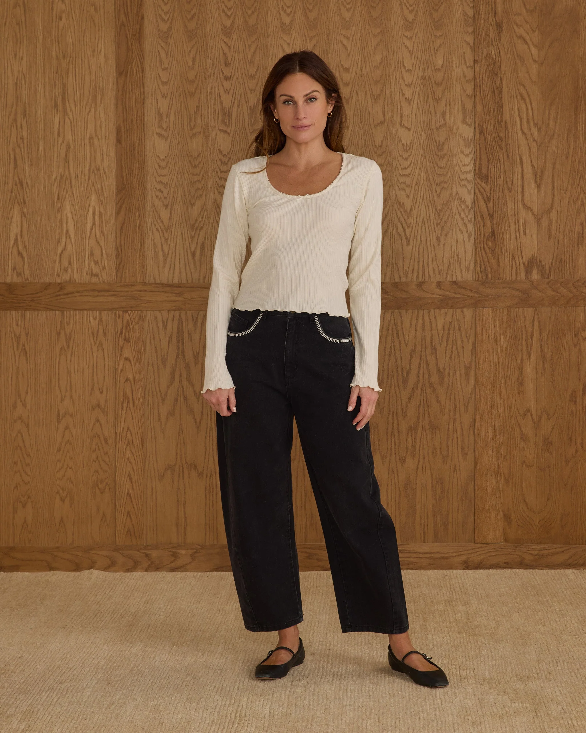 Ribbed Long Sleeve | Ivory - Image 4
