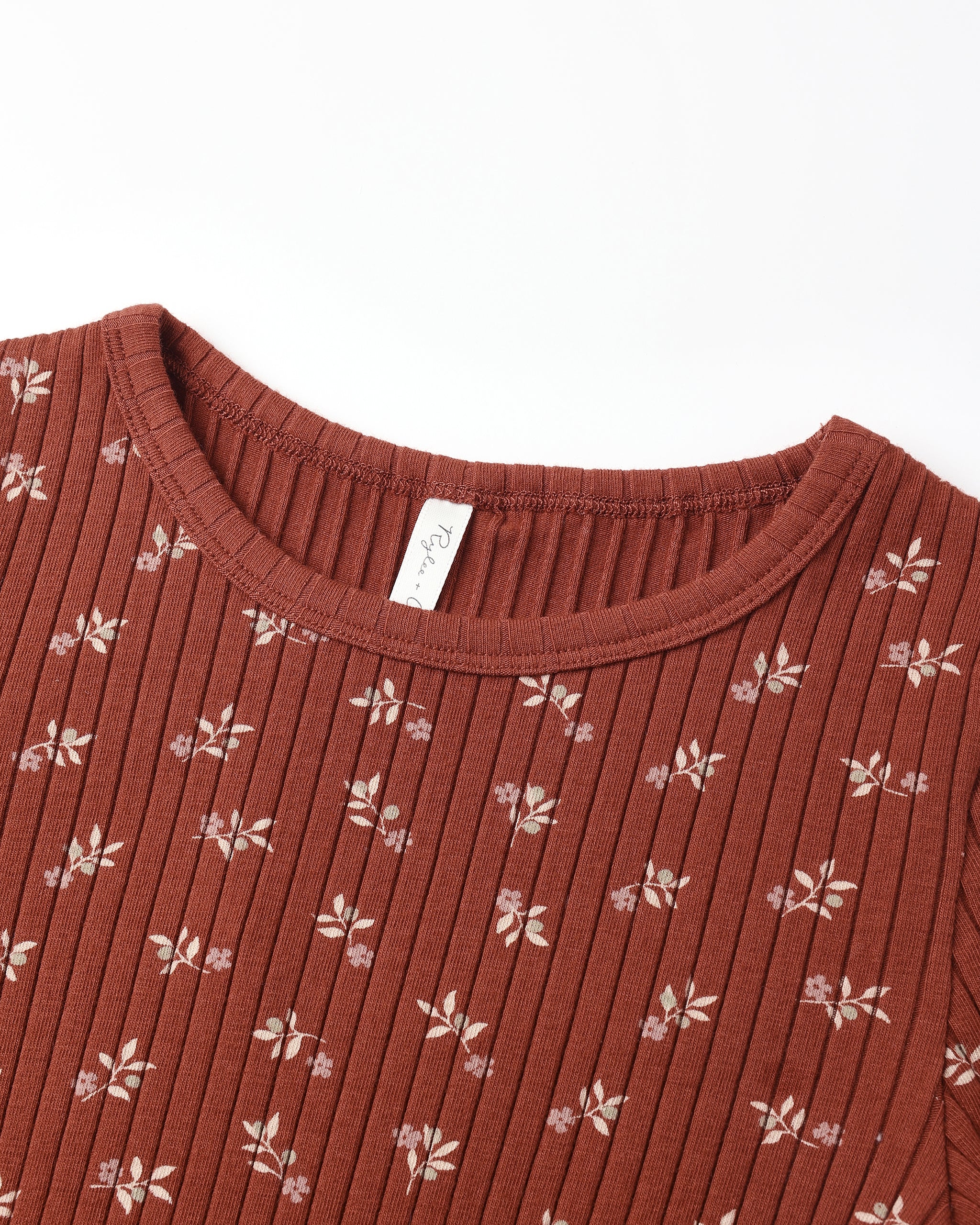 Ribbed Long Sleeve Top || Ruby Ditsy - Image 6