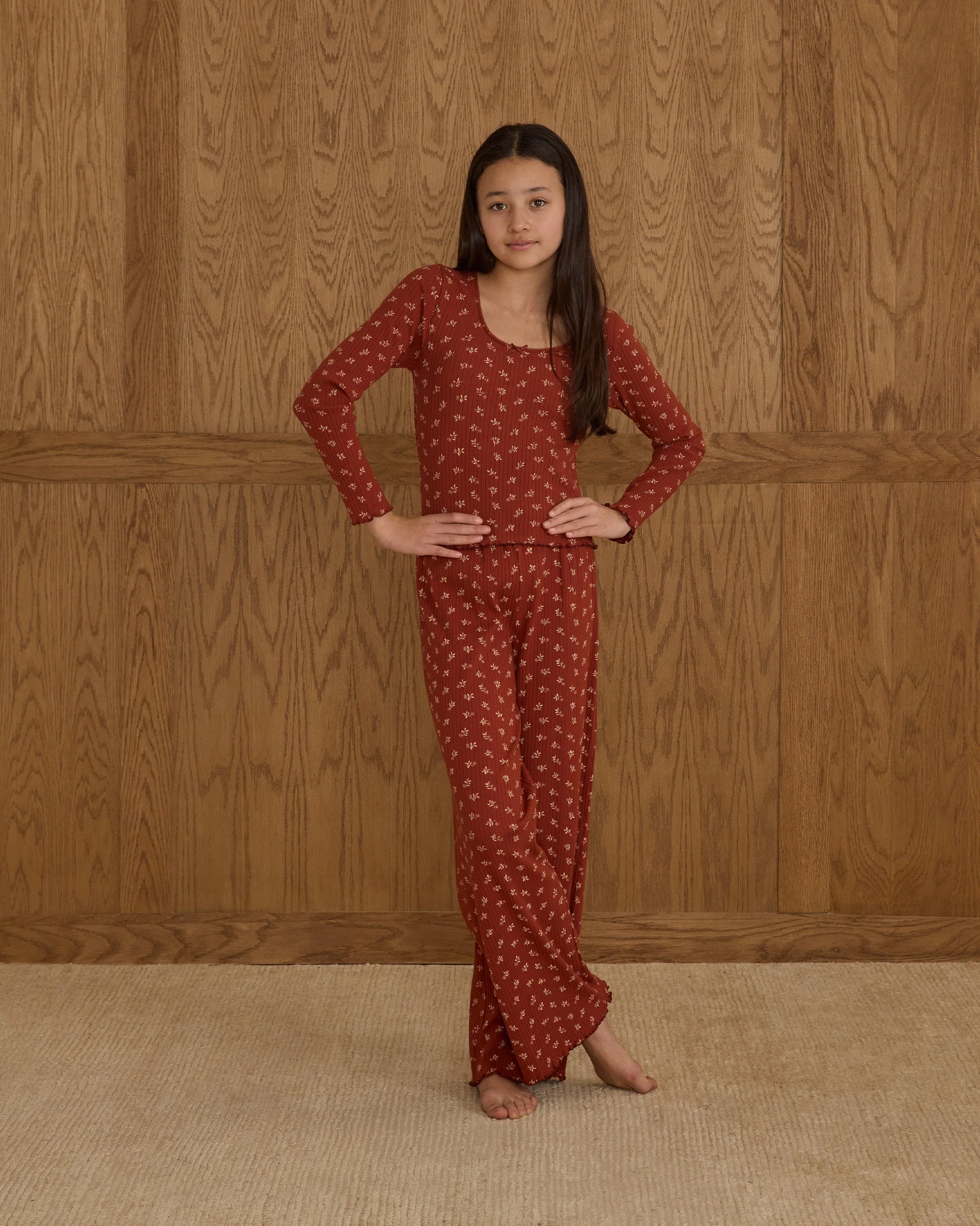 Ribbed Lounge Set || Ruby Ditsy - Teen