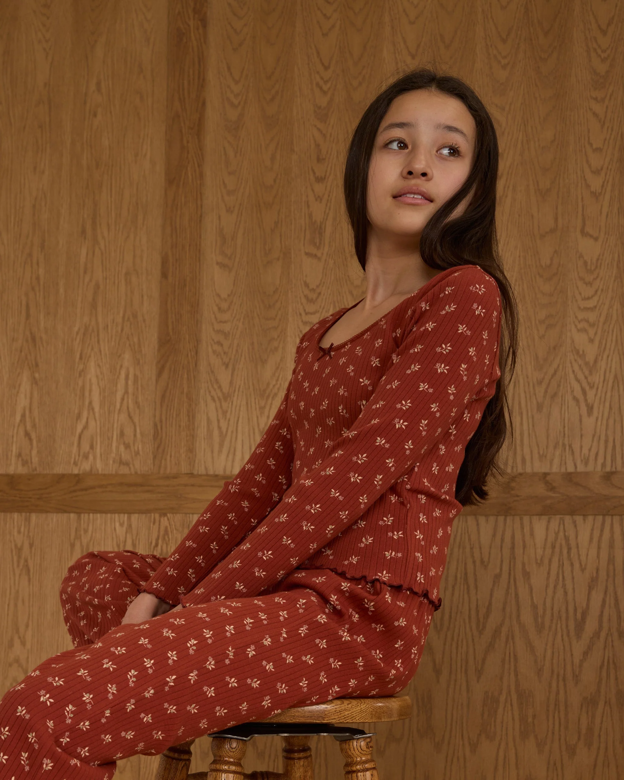 Ribbed Lounge Set || Ruby Ditsy - Teen - Image 6