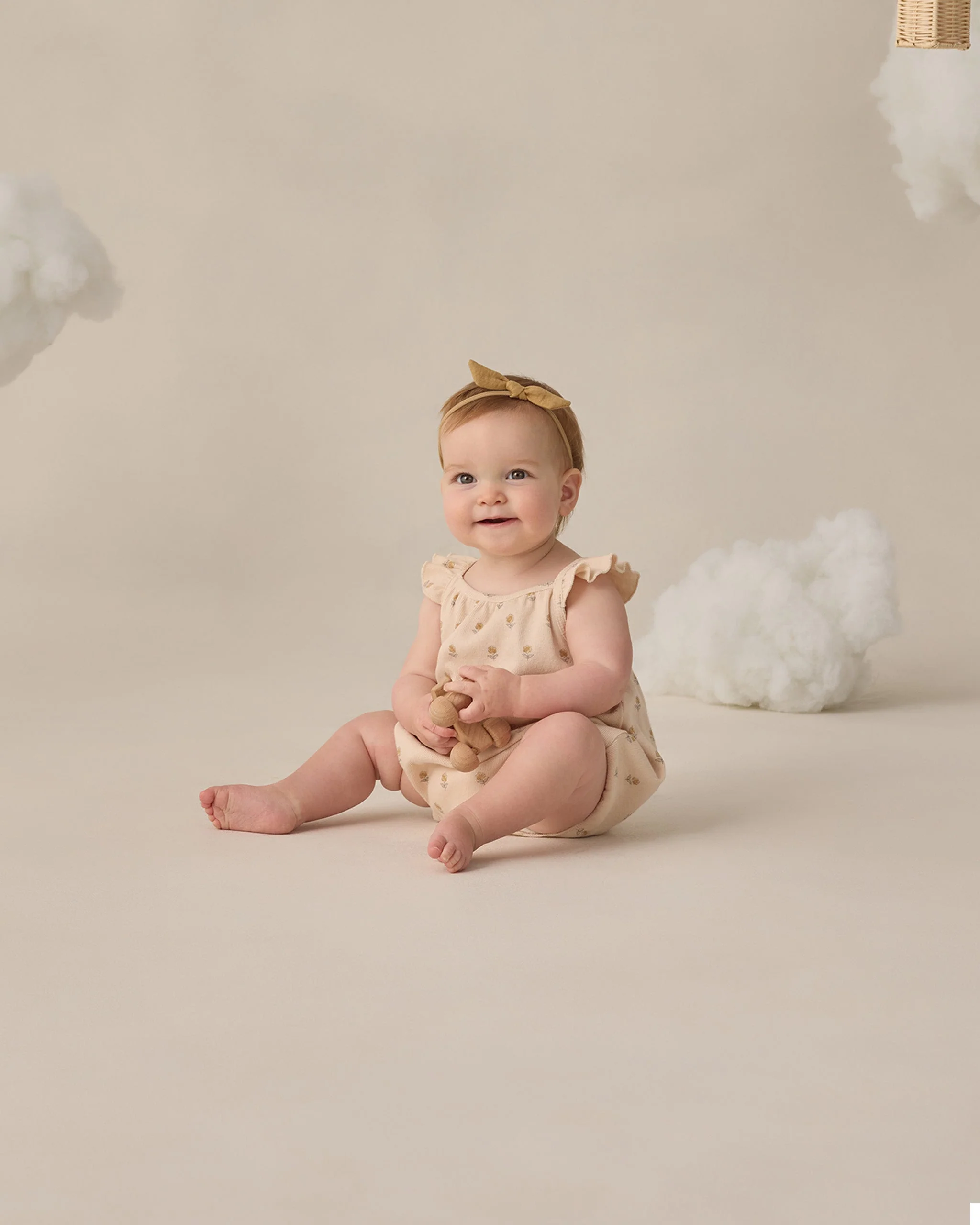 Ribbed Ruffle Romper Buttercup - Image 3