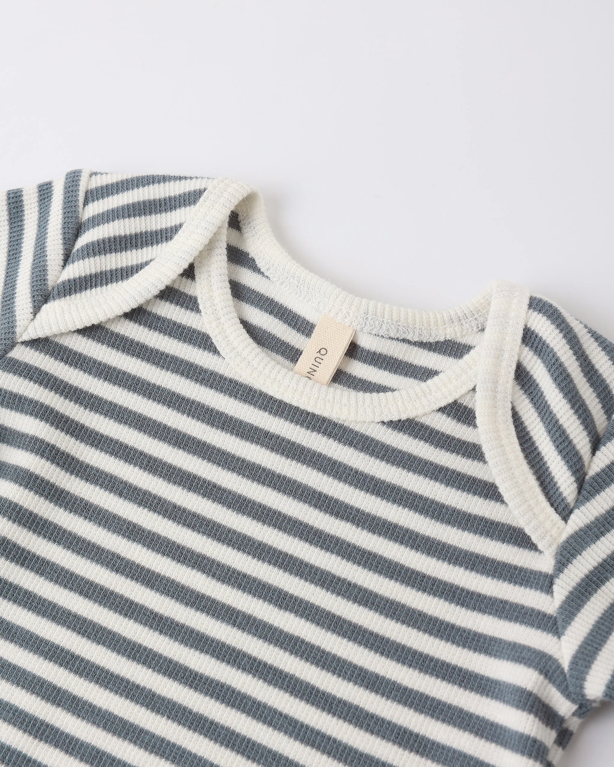 Ribbed Short Sleeve Tee + Legging Set Ocean Stripe - Image 6