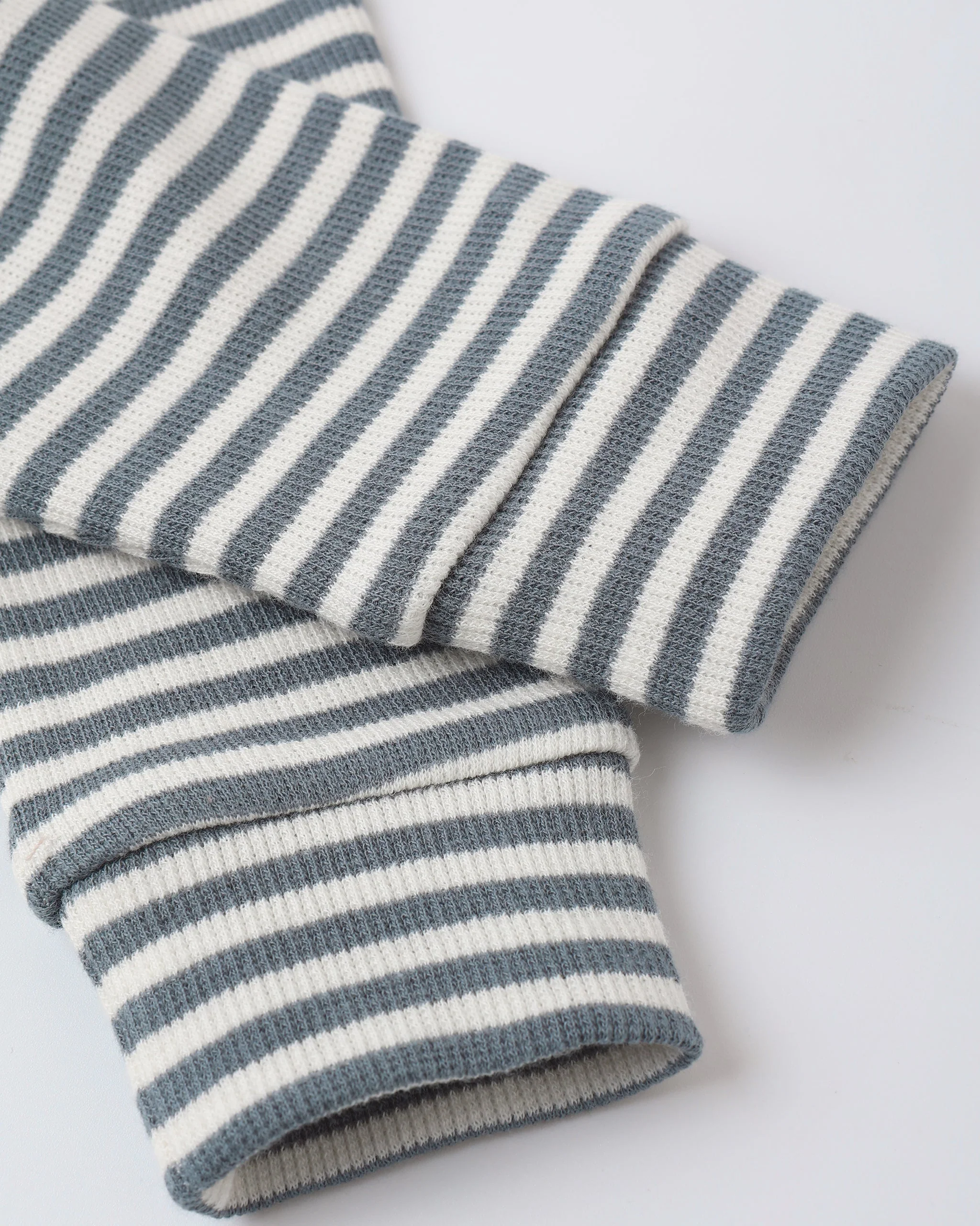 Ribbed Short Sleeve Tee + Legging Set Ocean Stripe - Image 7