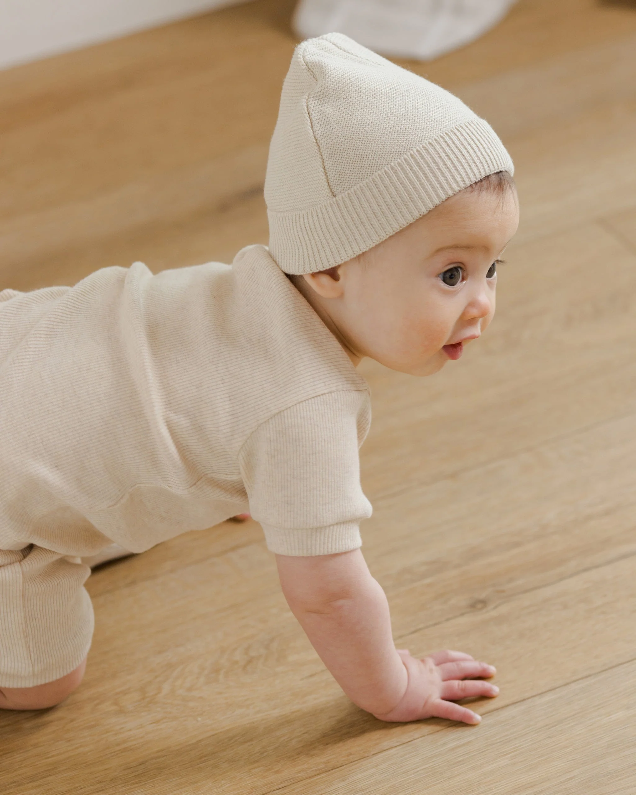 Ribbed Shortie Set || Oatmeal - Image 4