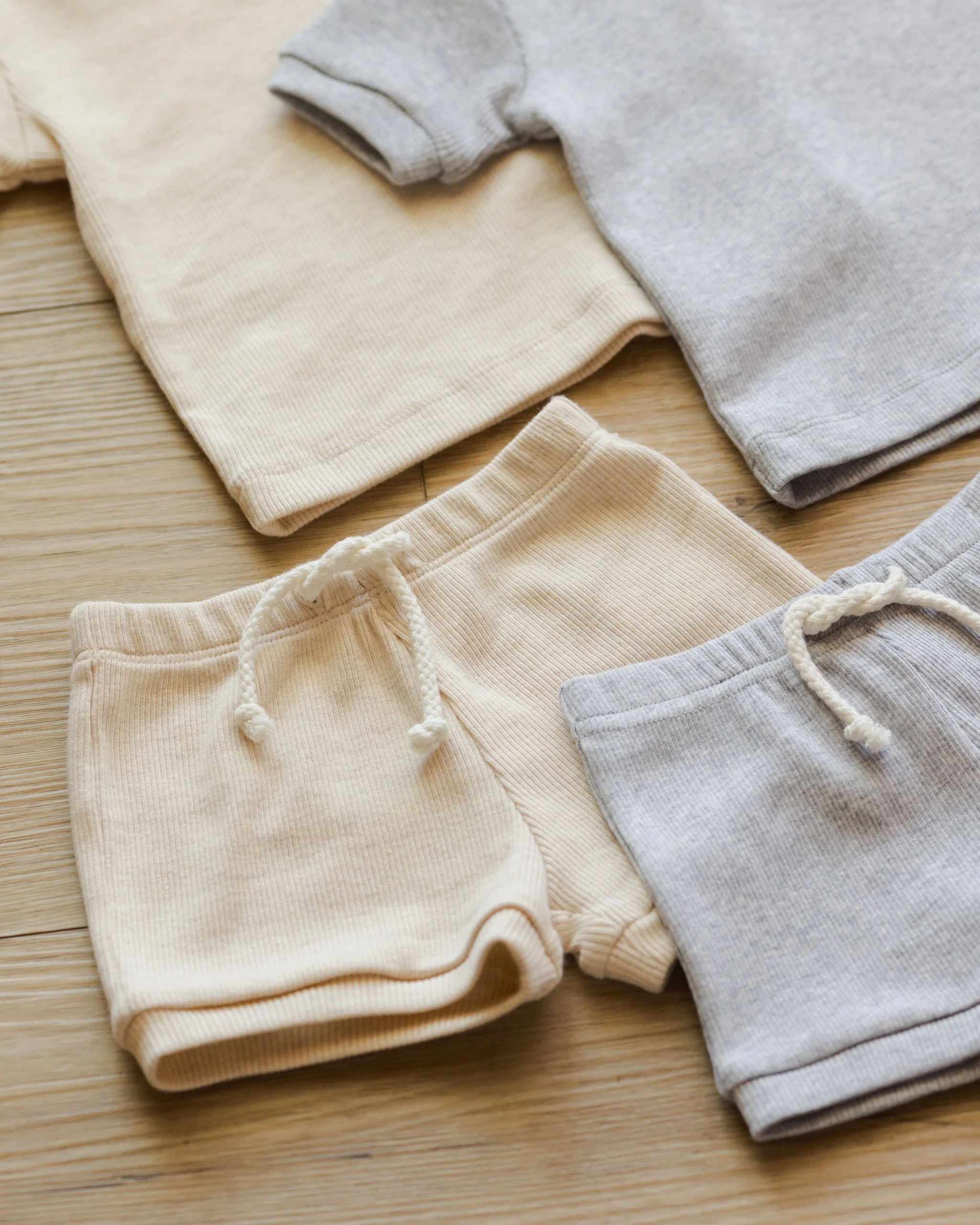 Ribbed Shortie Set || Oatmeal - Image 6