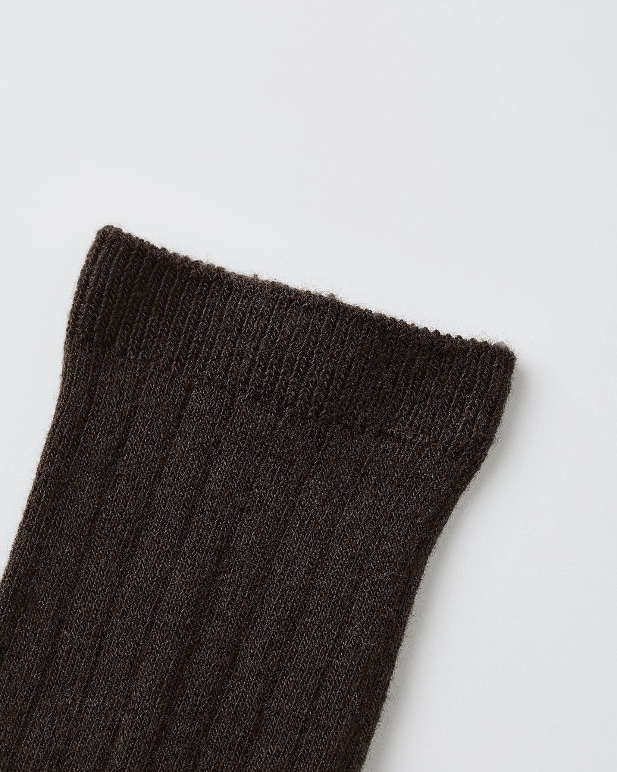 Ribbed Socks || Brown, Dusty Blue - Image 8