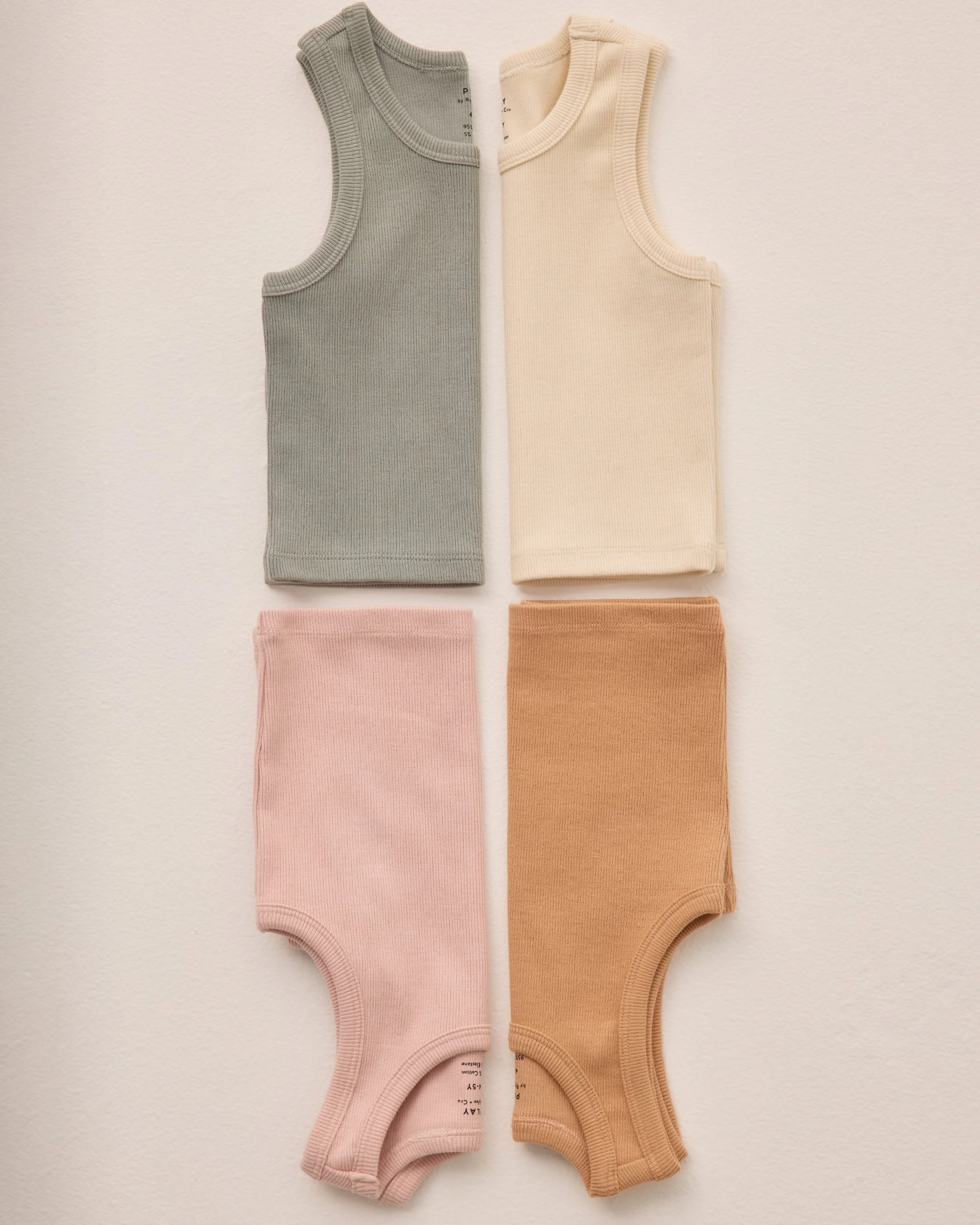 Ribbed Tank Set || Pink, Grapefruit - Image 5