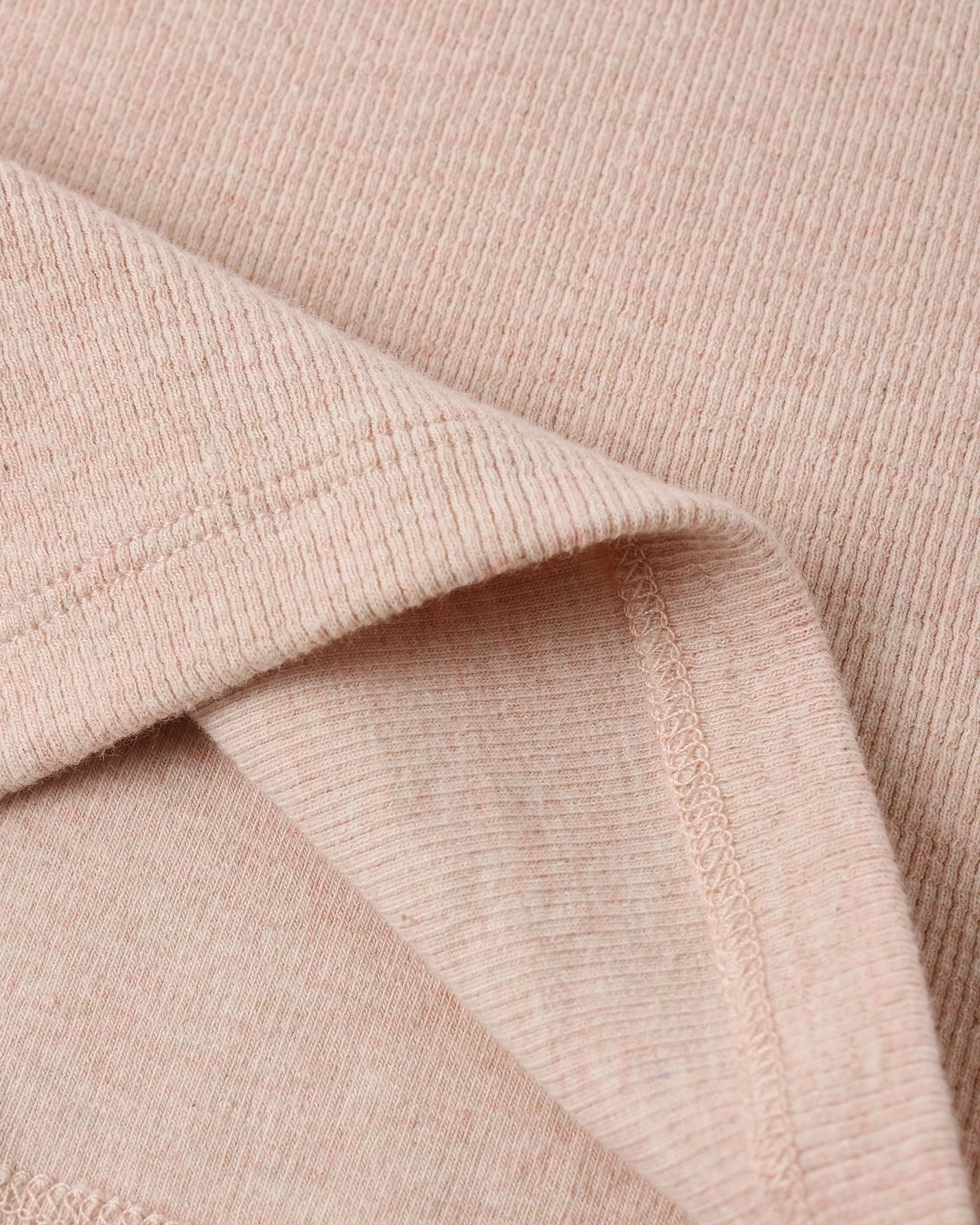 Ribbed Tank Set Shell, Heathered Blush - Image 3