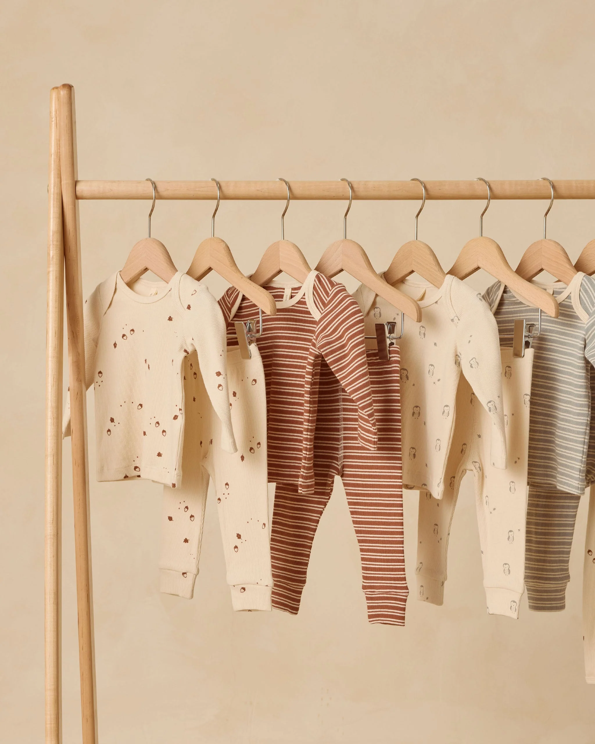 Ribbed Tee + Legging Set || Cedar Micro Stripe - Image 6