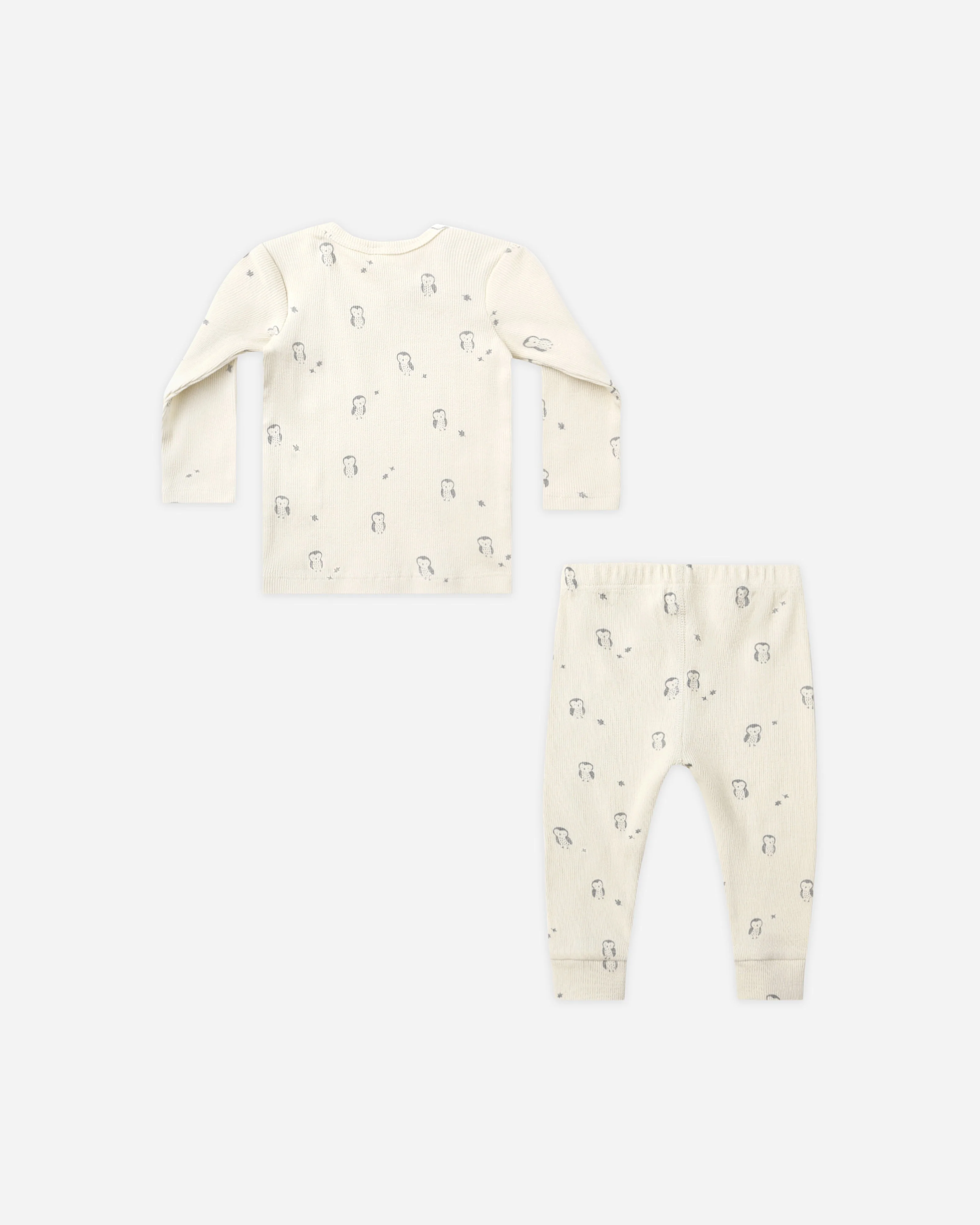 Ribbed Tee + Legging Set || Owls - Image 2