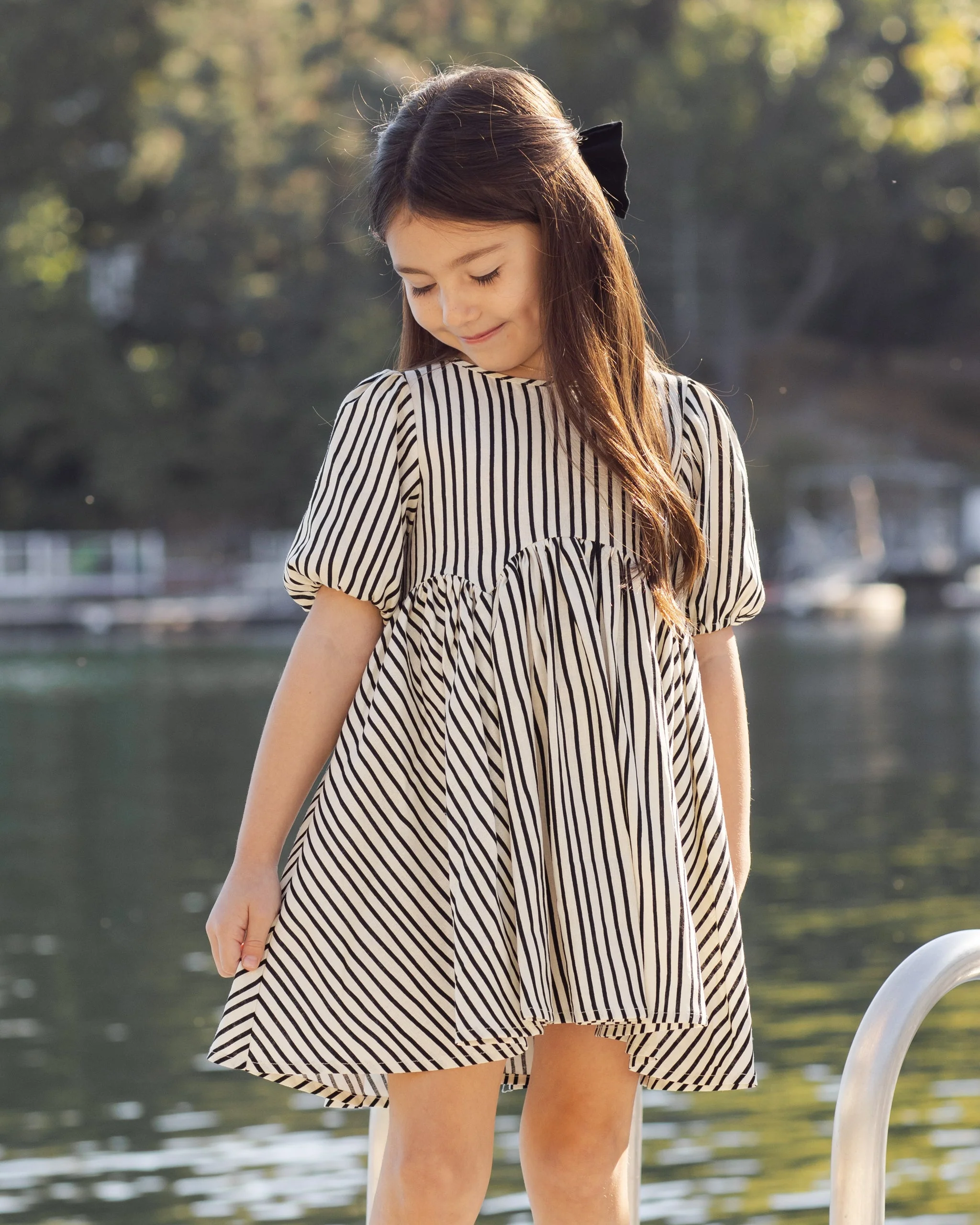 Rose Dress Wavy Stripe - Image 4