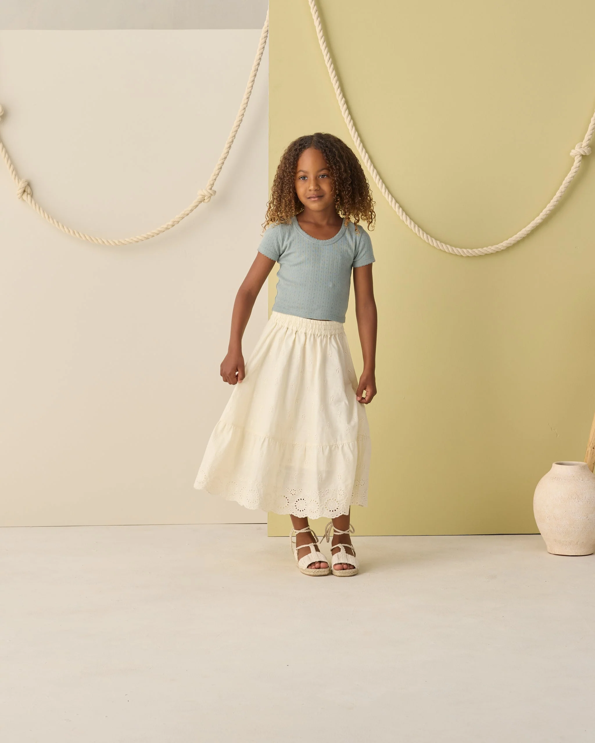 Rose Maxi Skirt Ivory - Image 2