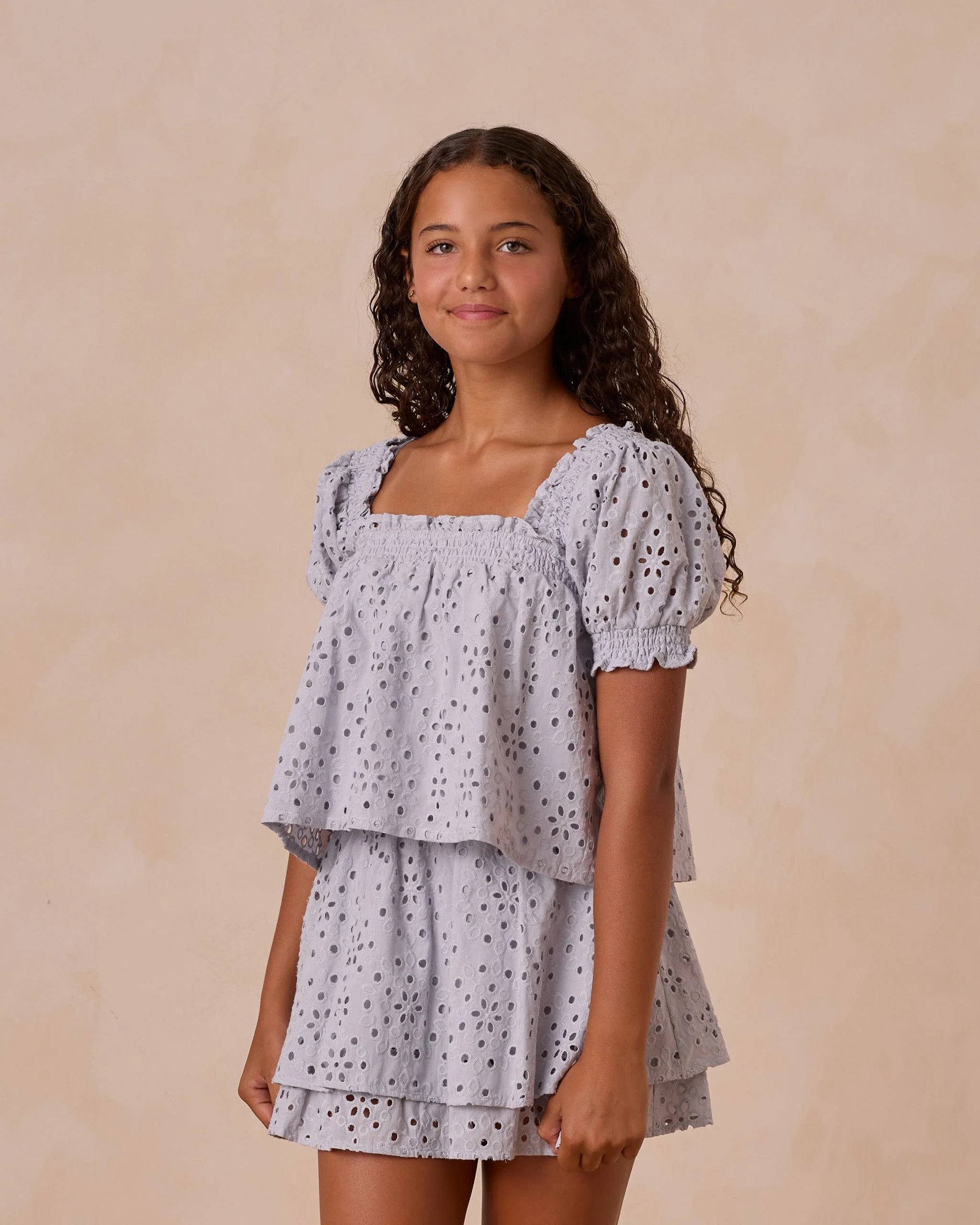 Rose Mini Skirt || Light Blue** - Image 4