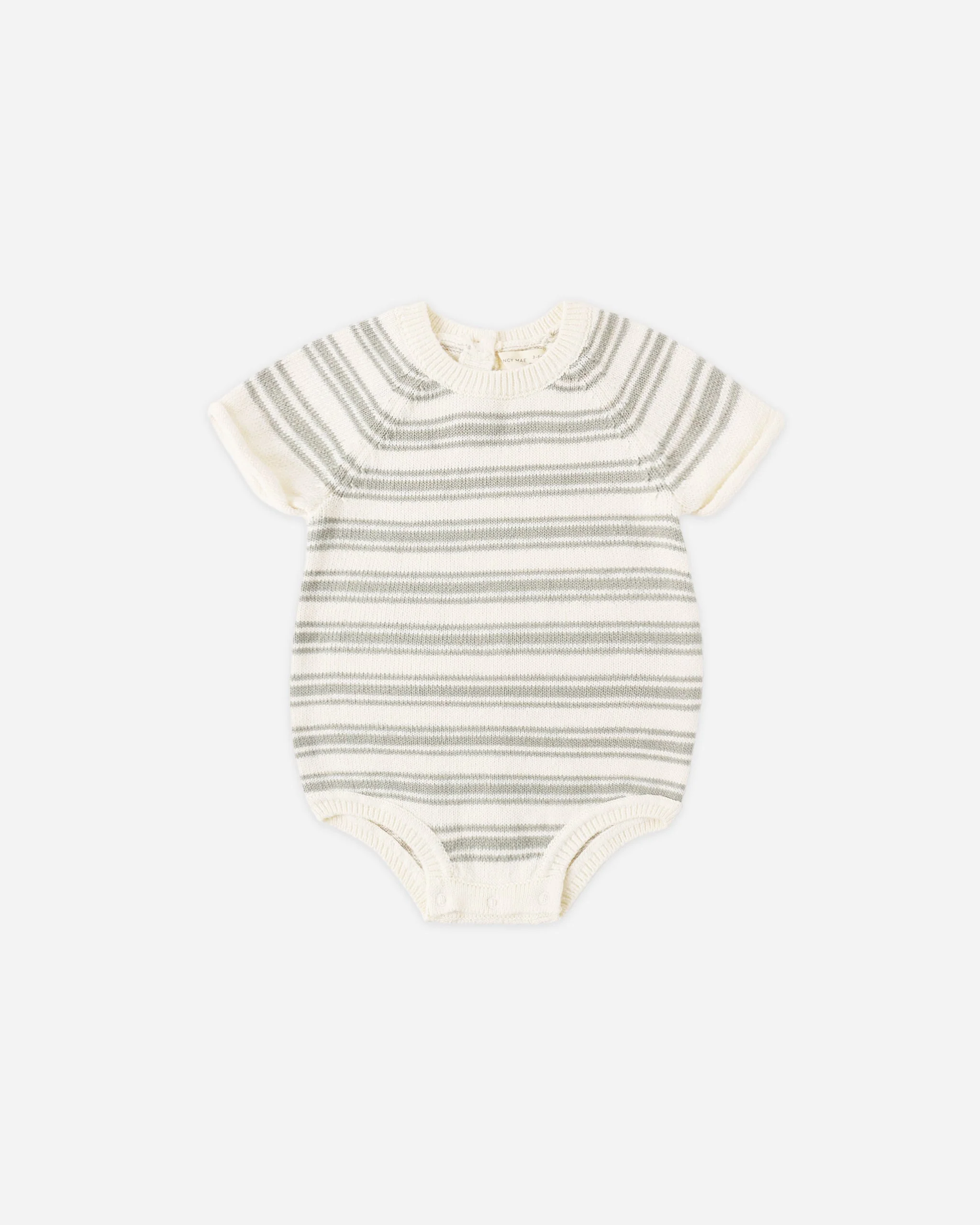 Rowan Romper Sage Stripe