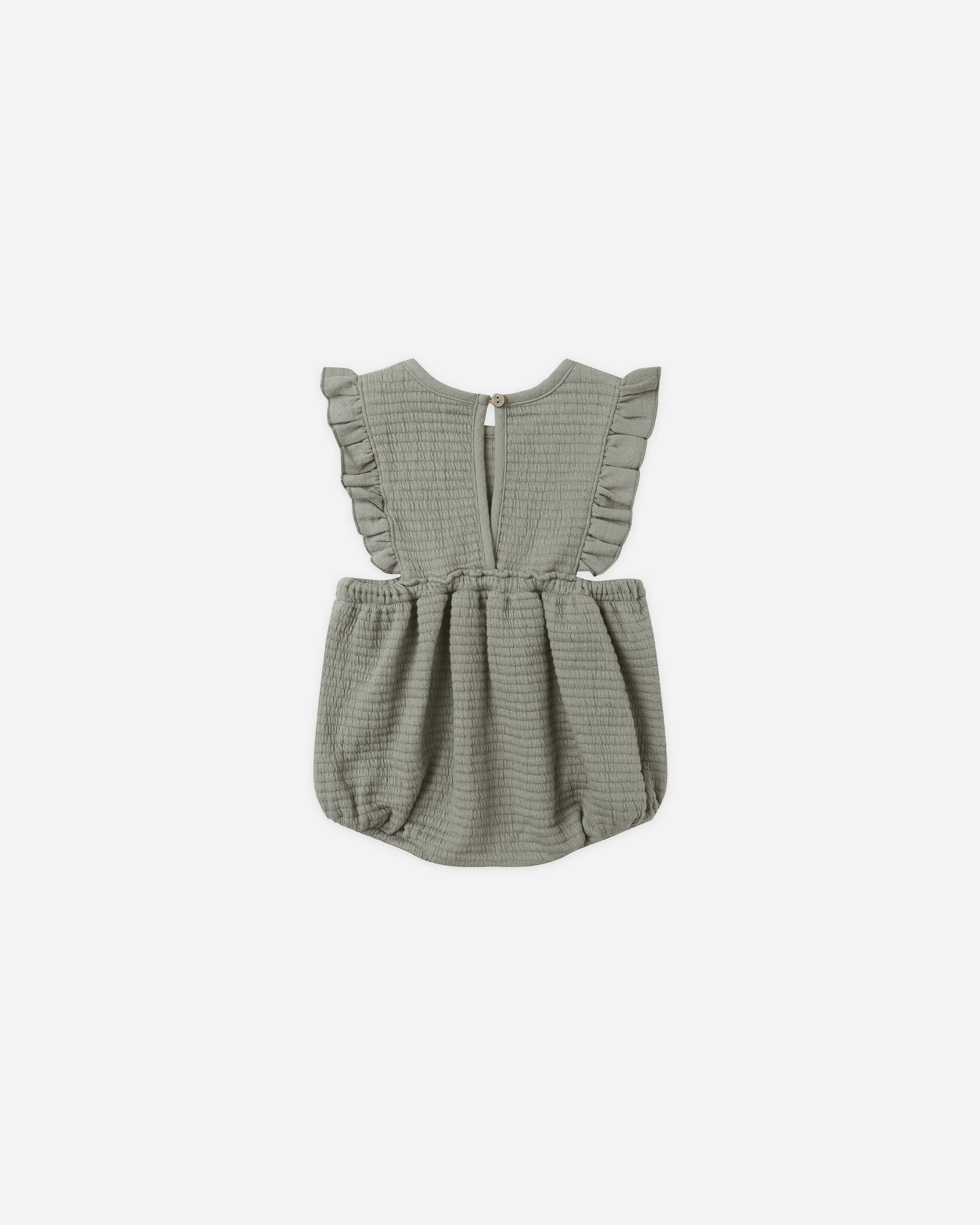 Ruffle Bubble Romper || Forest - Image 2