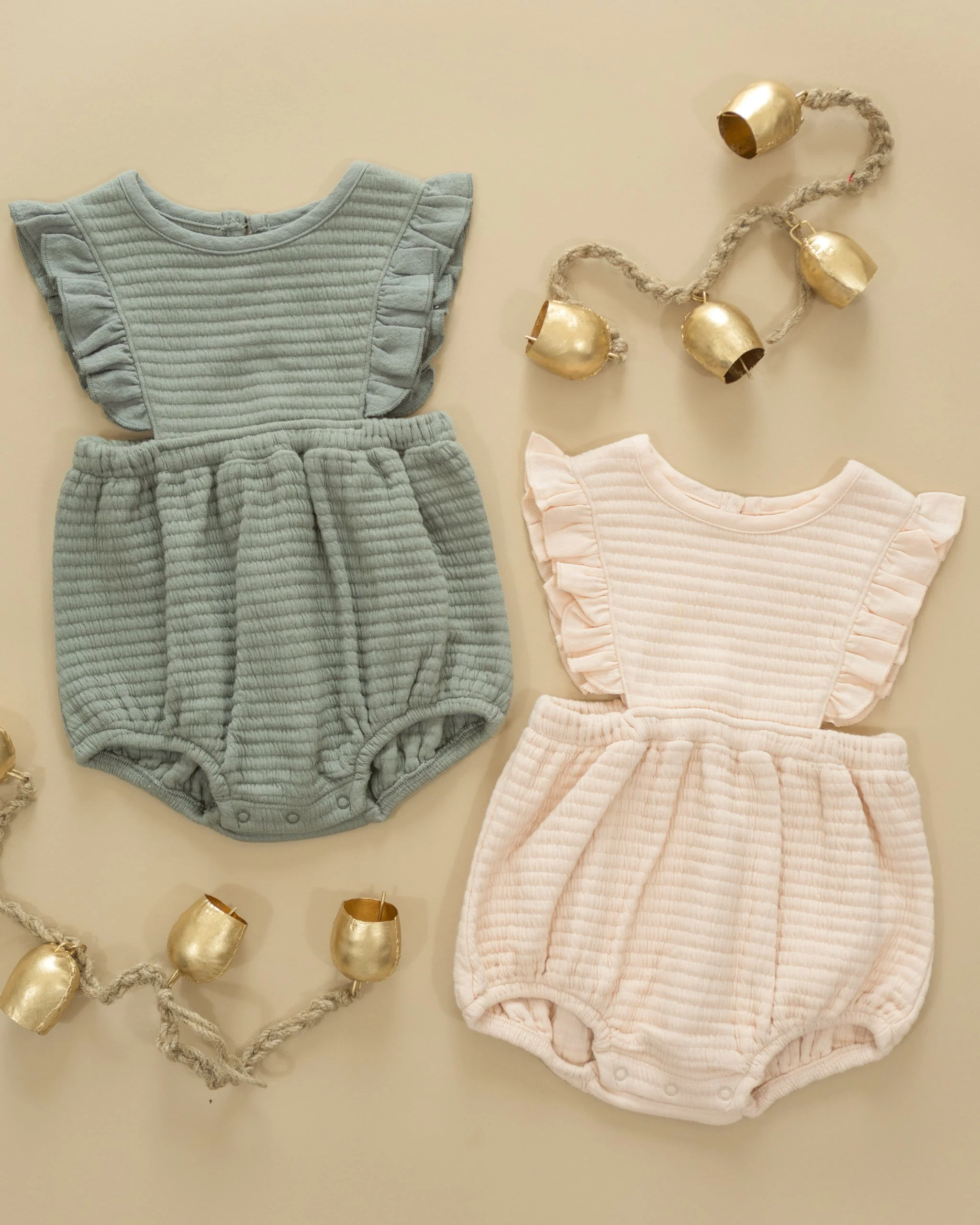 Ruffle Bubble Romper || Forest - Image 3