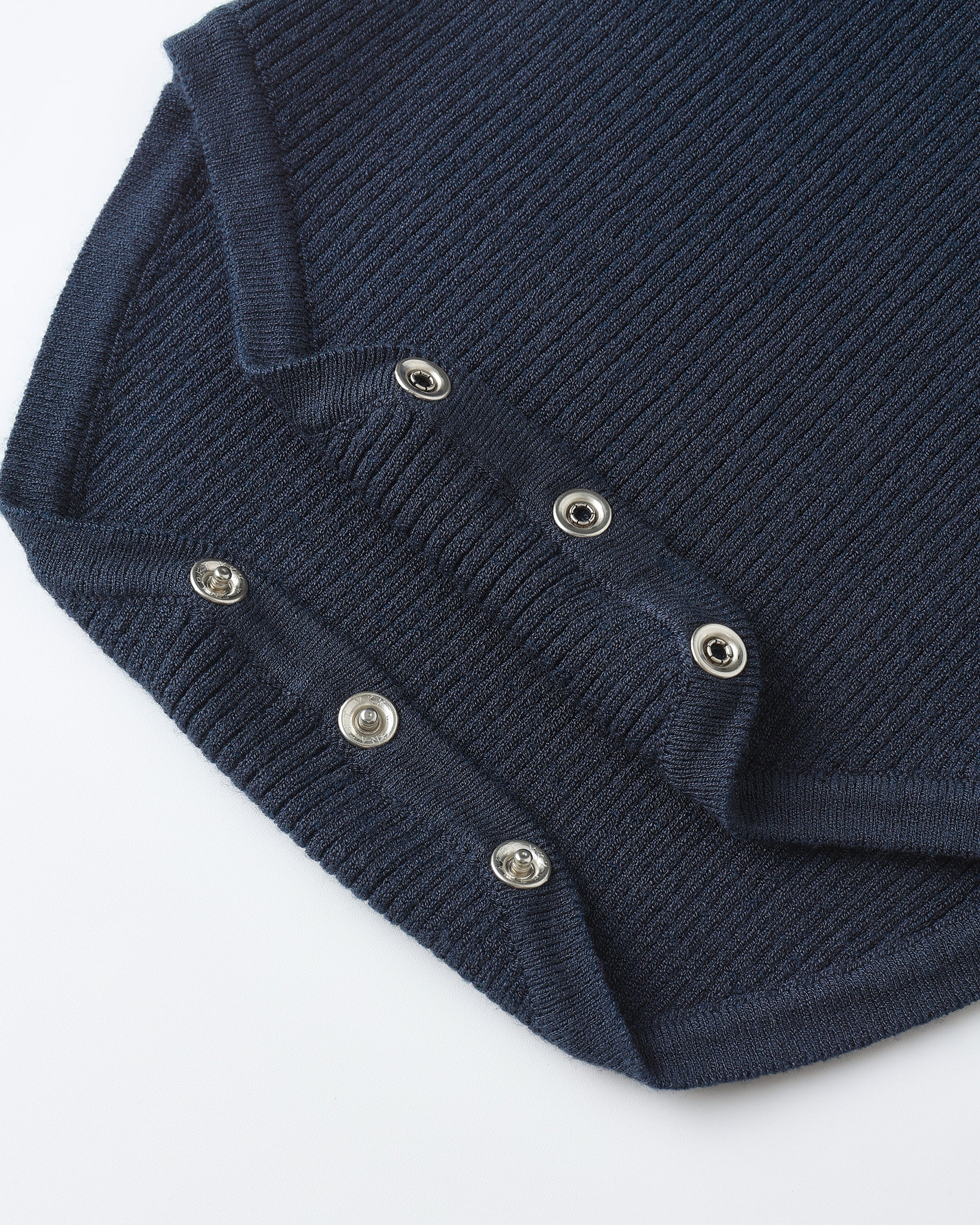 Ruffle Collar Bodysuit || Navy - Image 3