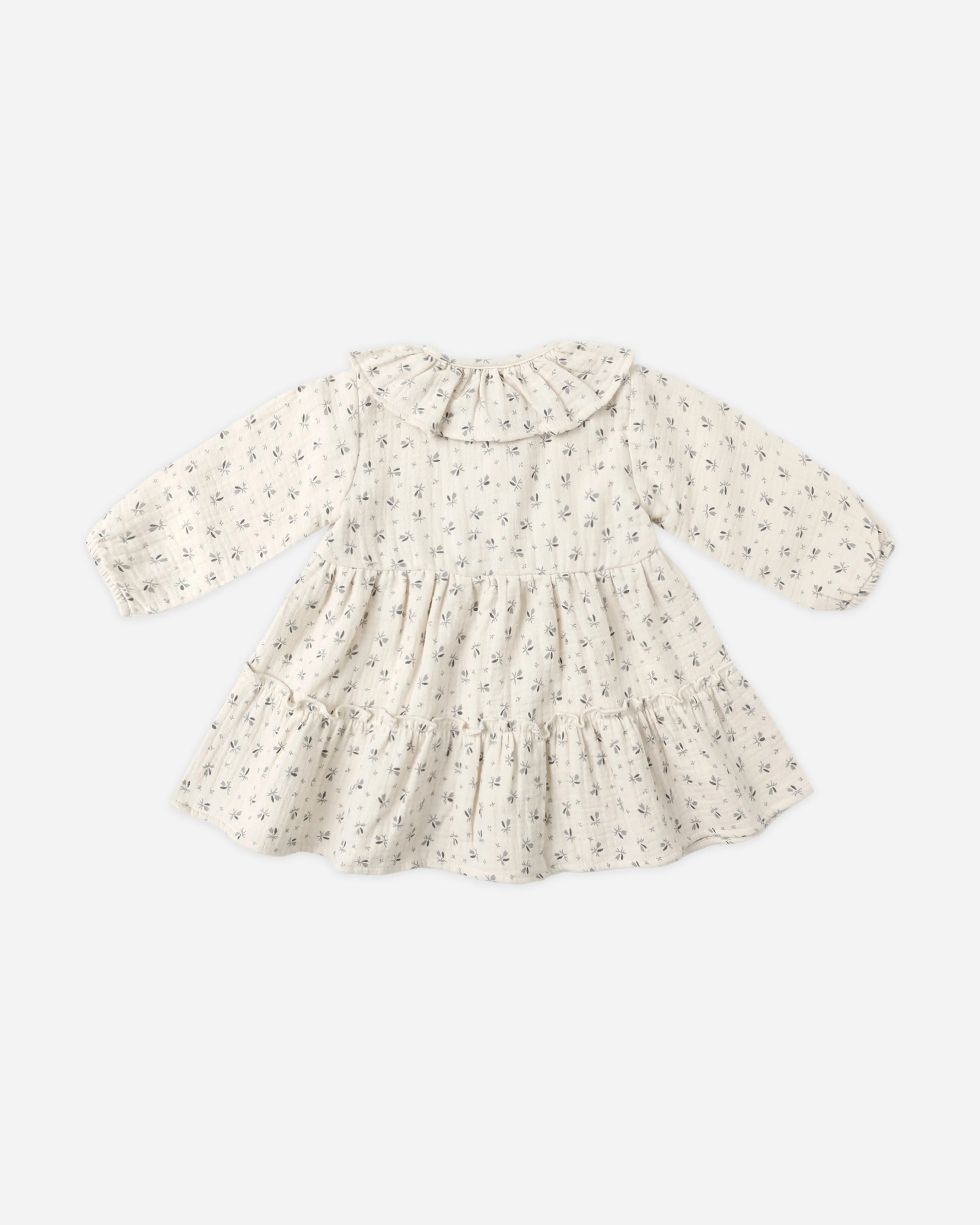 Ruffle Collar Button Dress || Bluebell - Image 2