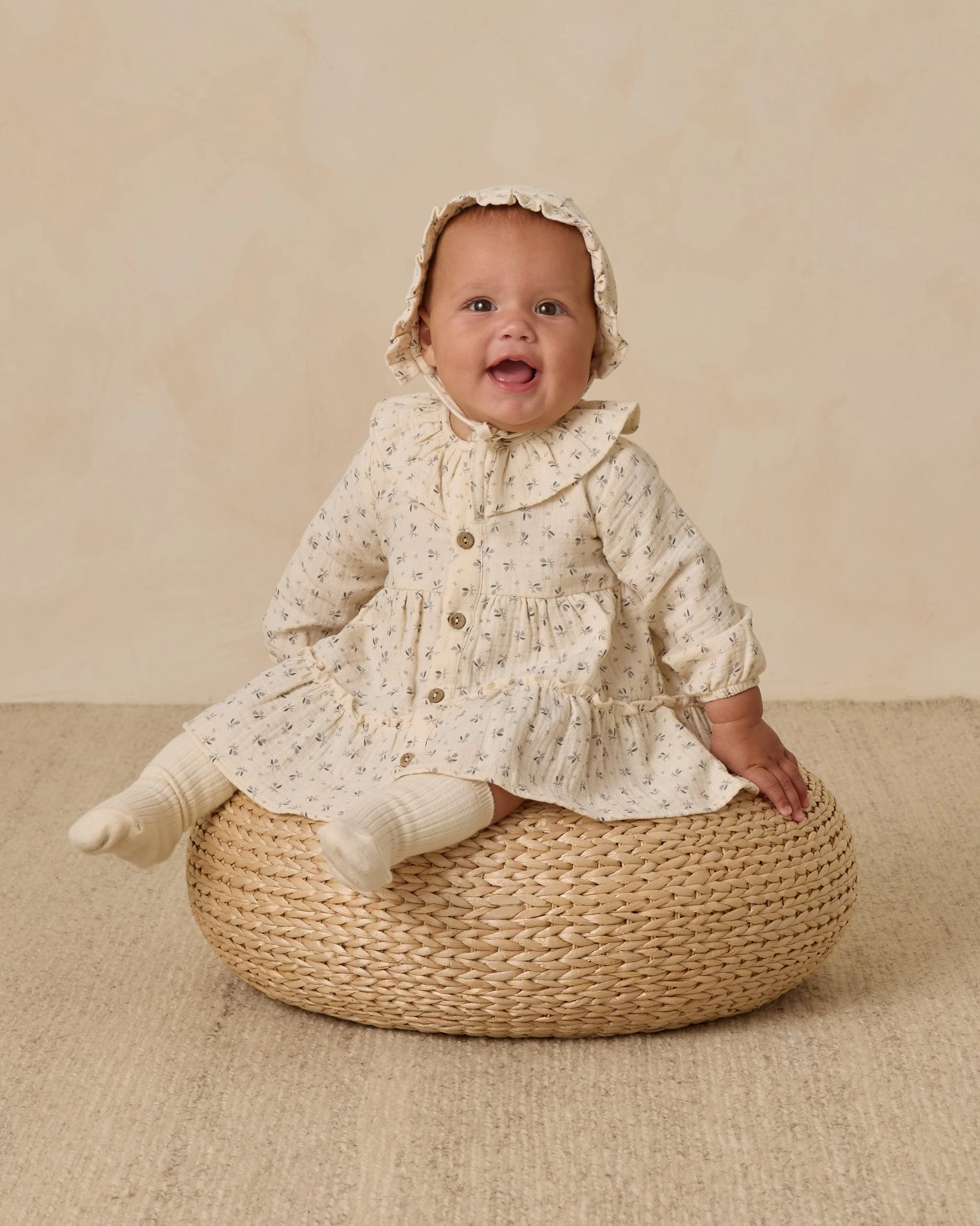 Ruffle Collar Button Dress || Bluebell - Image 3