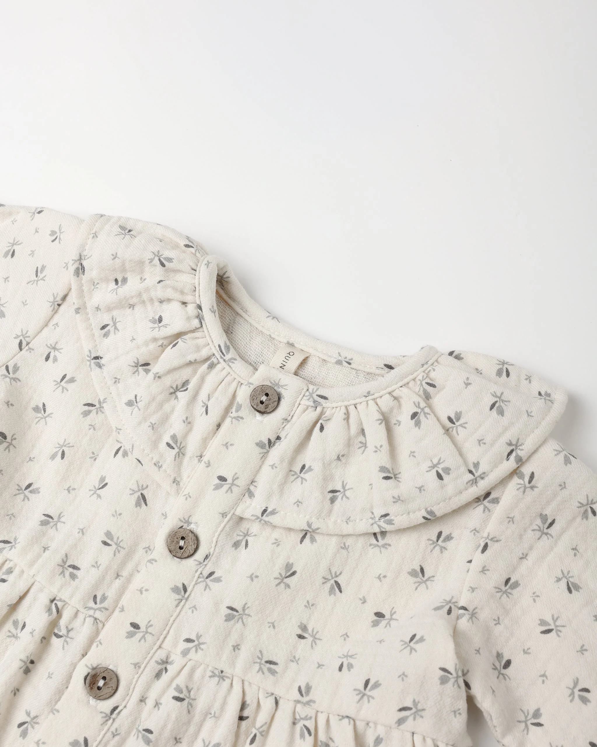 Ruffle Collar Button Dress || Bluebell - Image 5