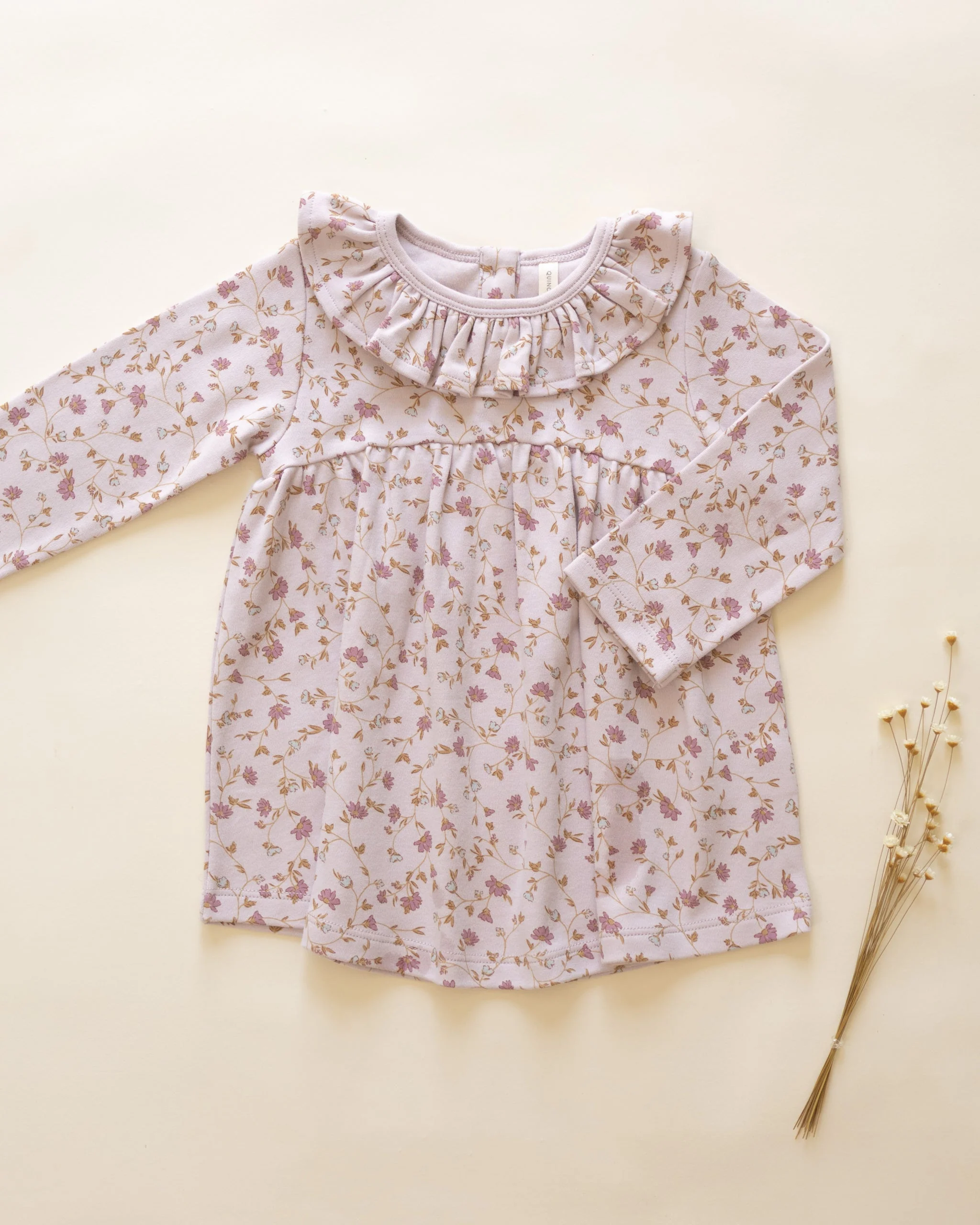 Ruffle Collar Jersey Dress || Garden - Image 5