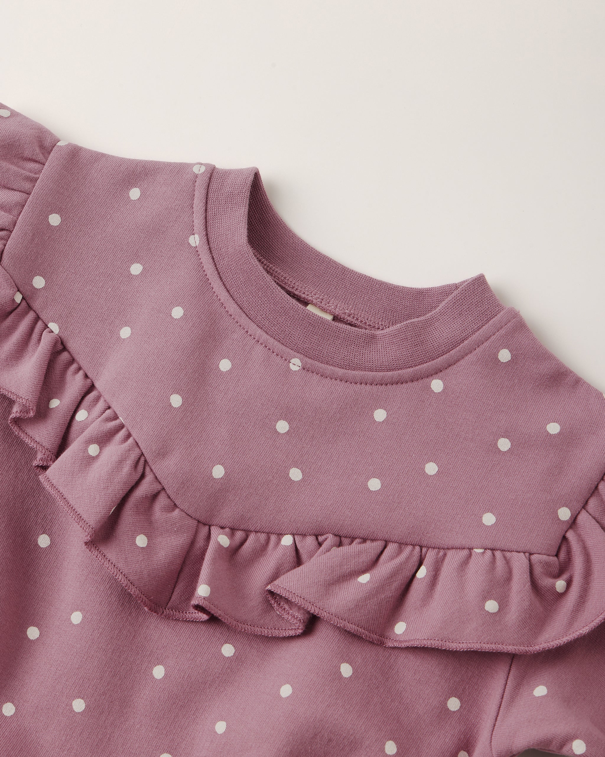 Ruffle Fleece Sweatshirt || Polka Dots* - Image 6