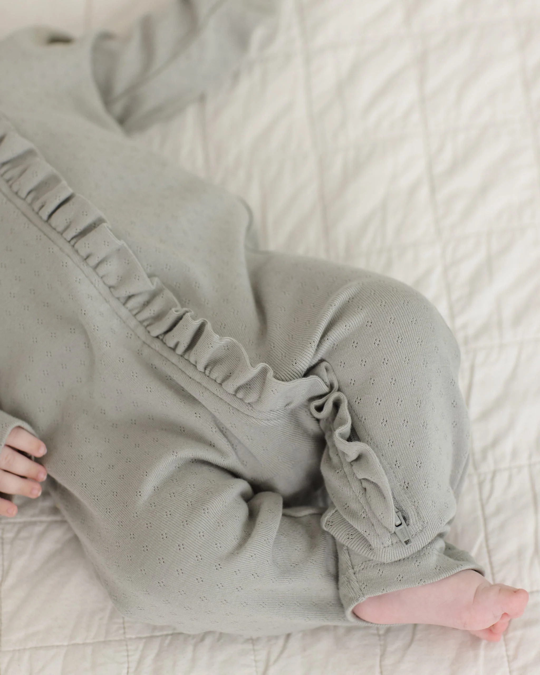 Ruffle Jumpsuit Sage - Image 2
