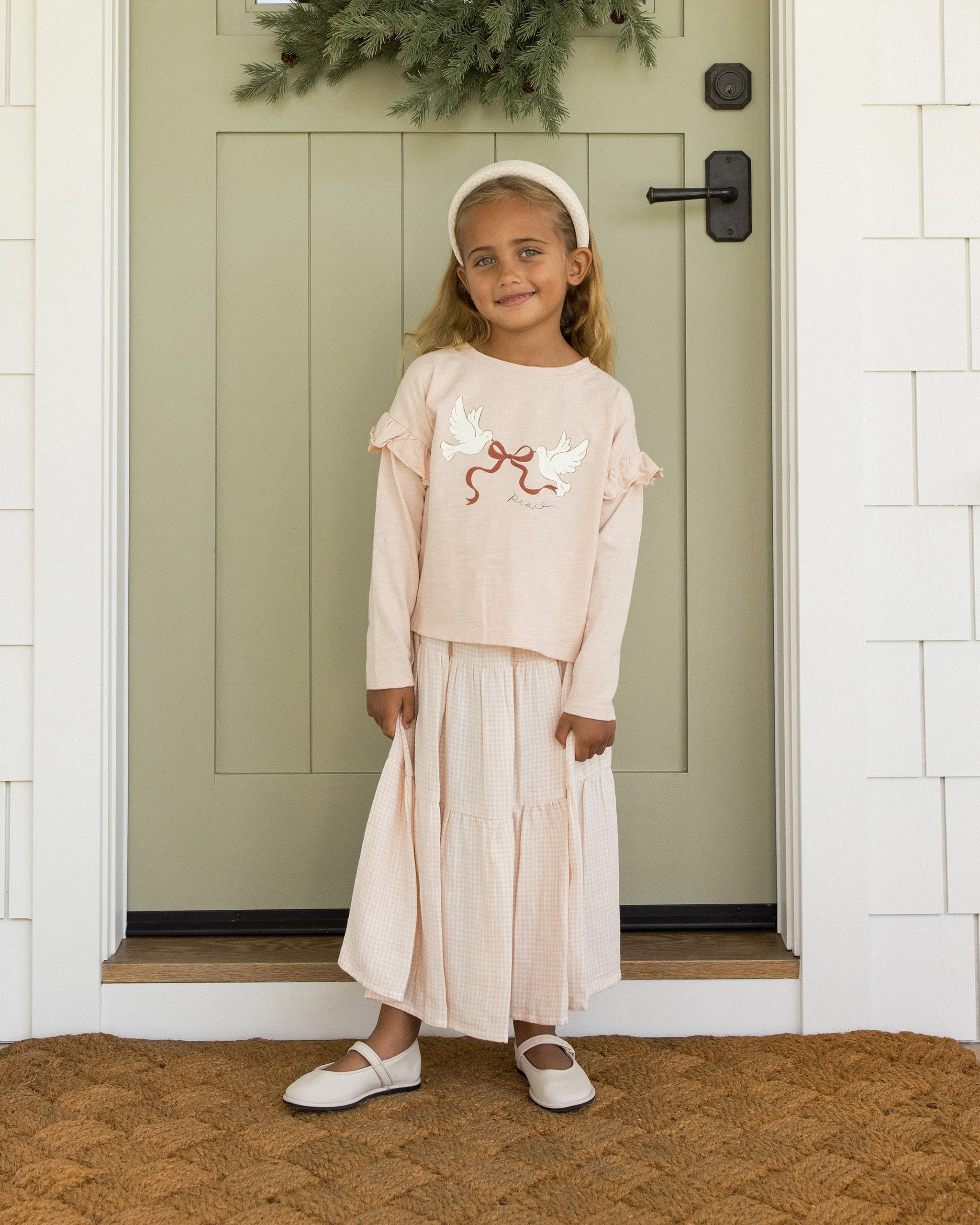 Ruffle Long Sleeve Tee || Peace - Image 4