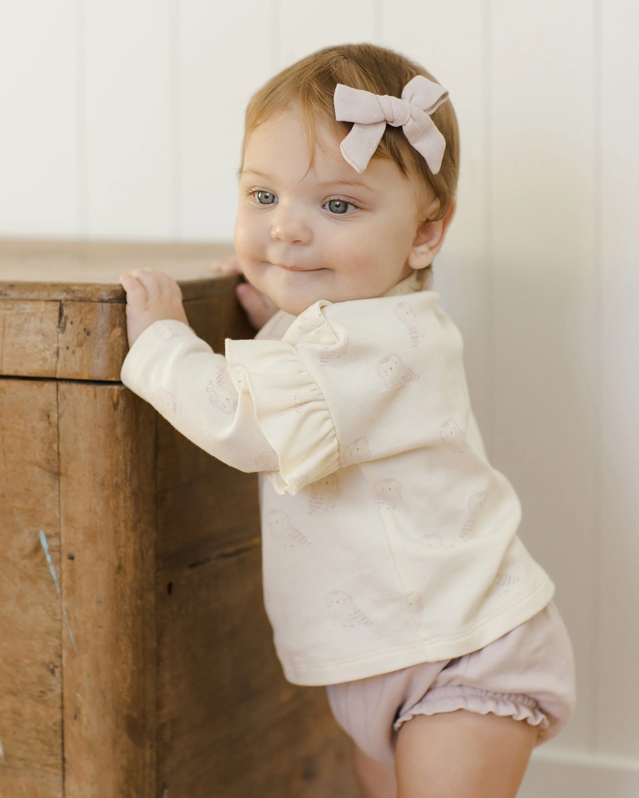 Ruffle Long Sleeve Tee || Snow Owls - Image 3