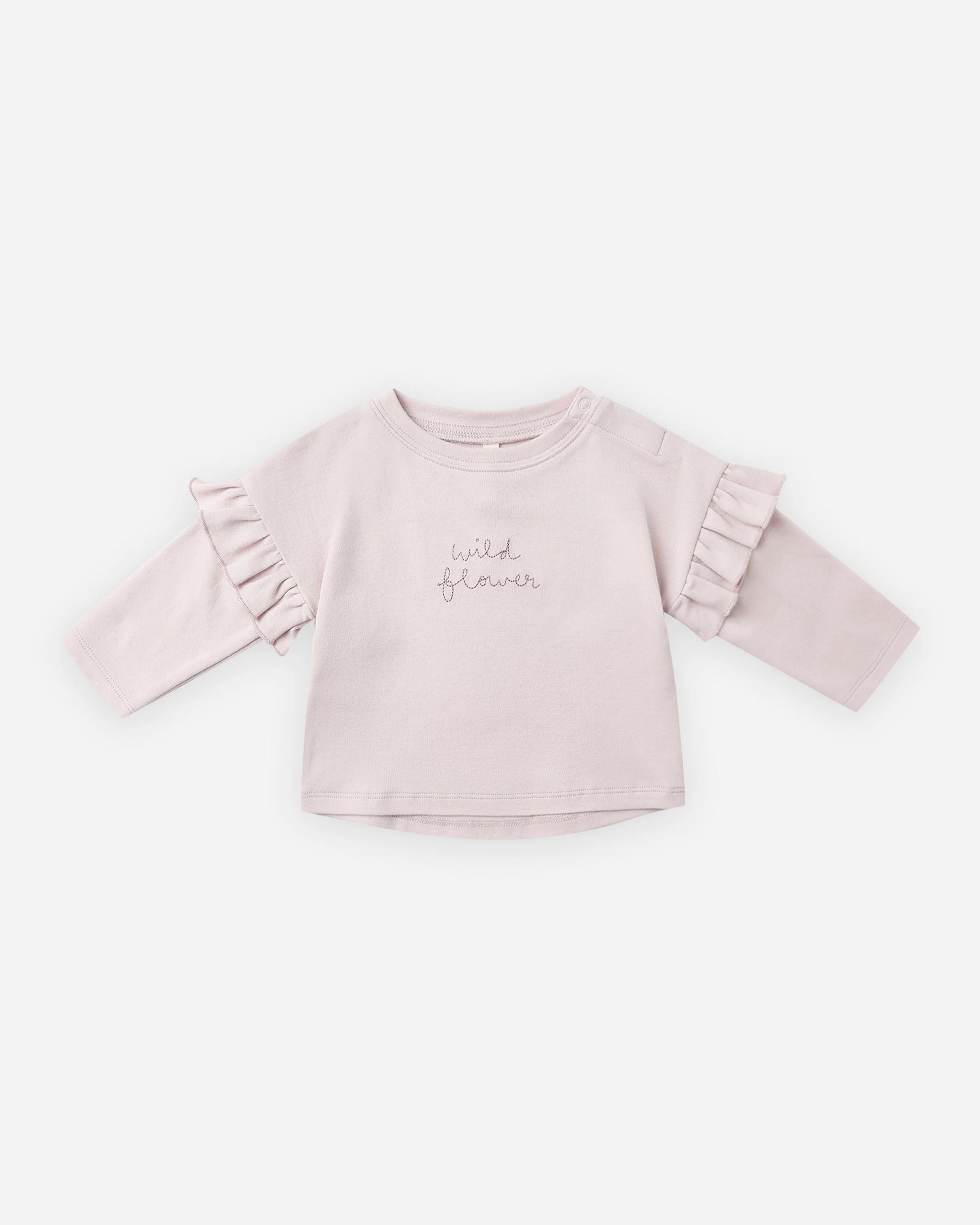 Ruffle Long Sleeve Tee || Wild Flower