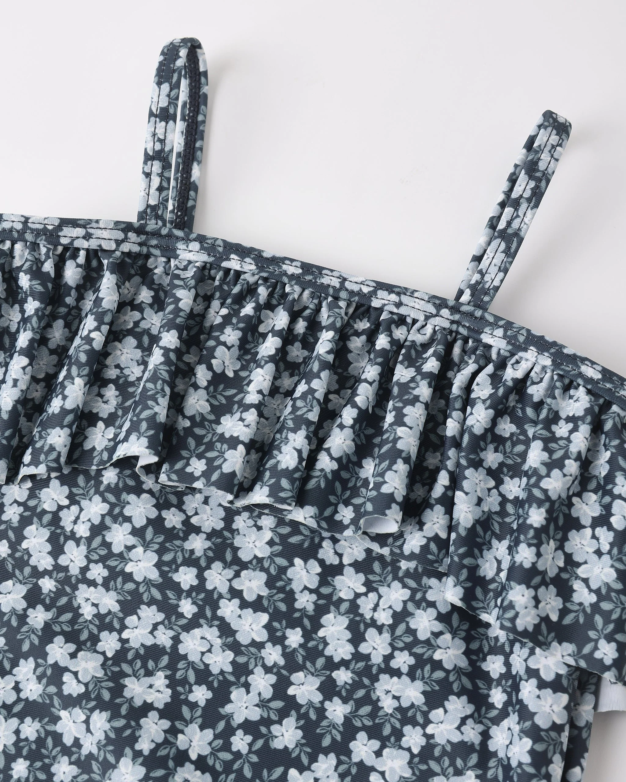 Ruffle One-Piece Navy Floral - Image 6