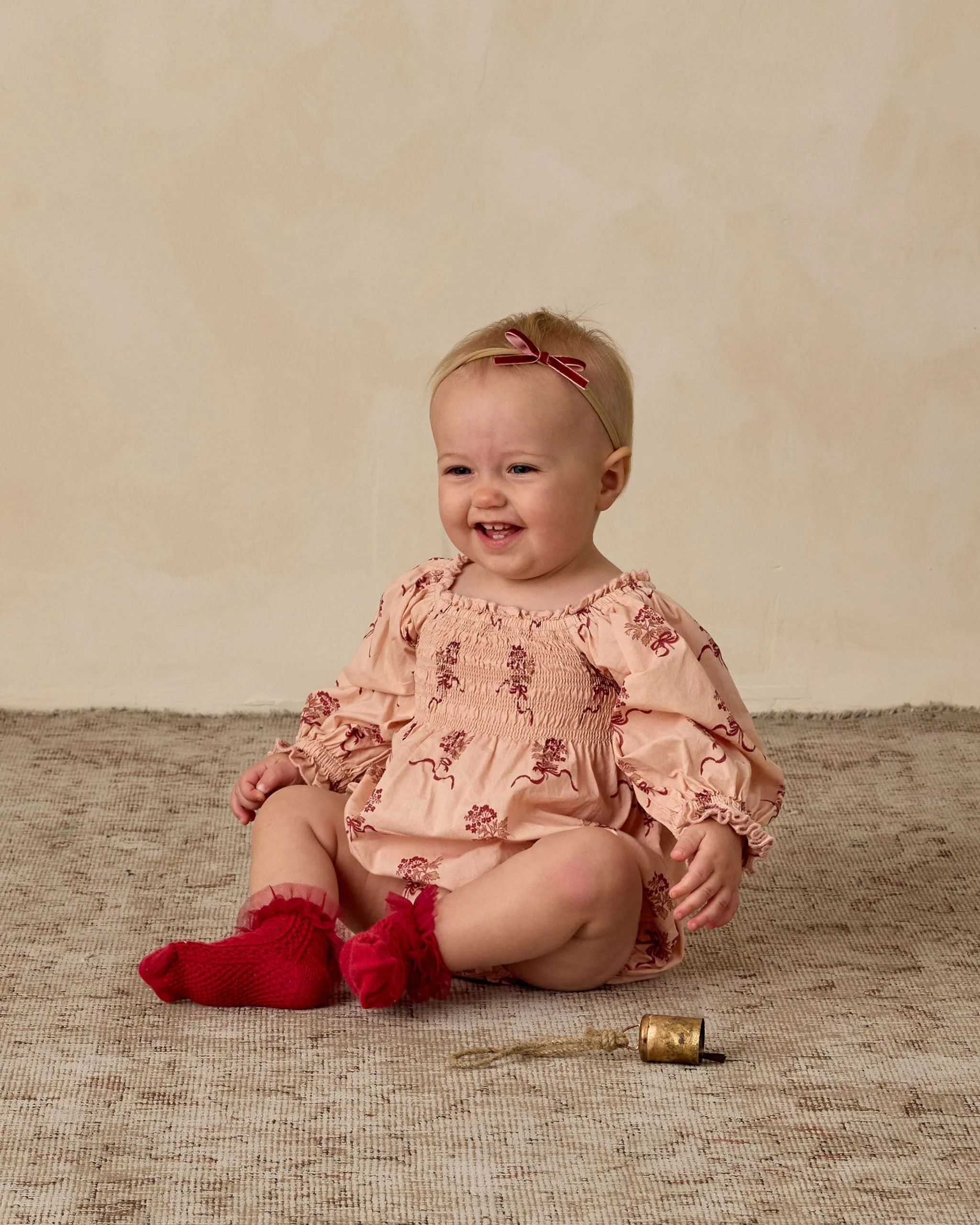 Ruffle Socks | Ruby, Silver Shimmer - Image 2