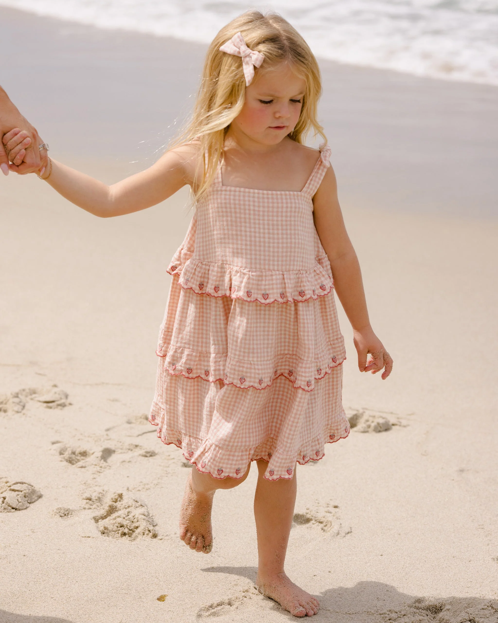 Ruffled Swing Dress Petal Gingham - Image 7