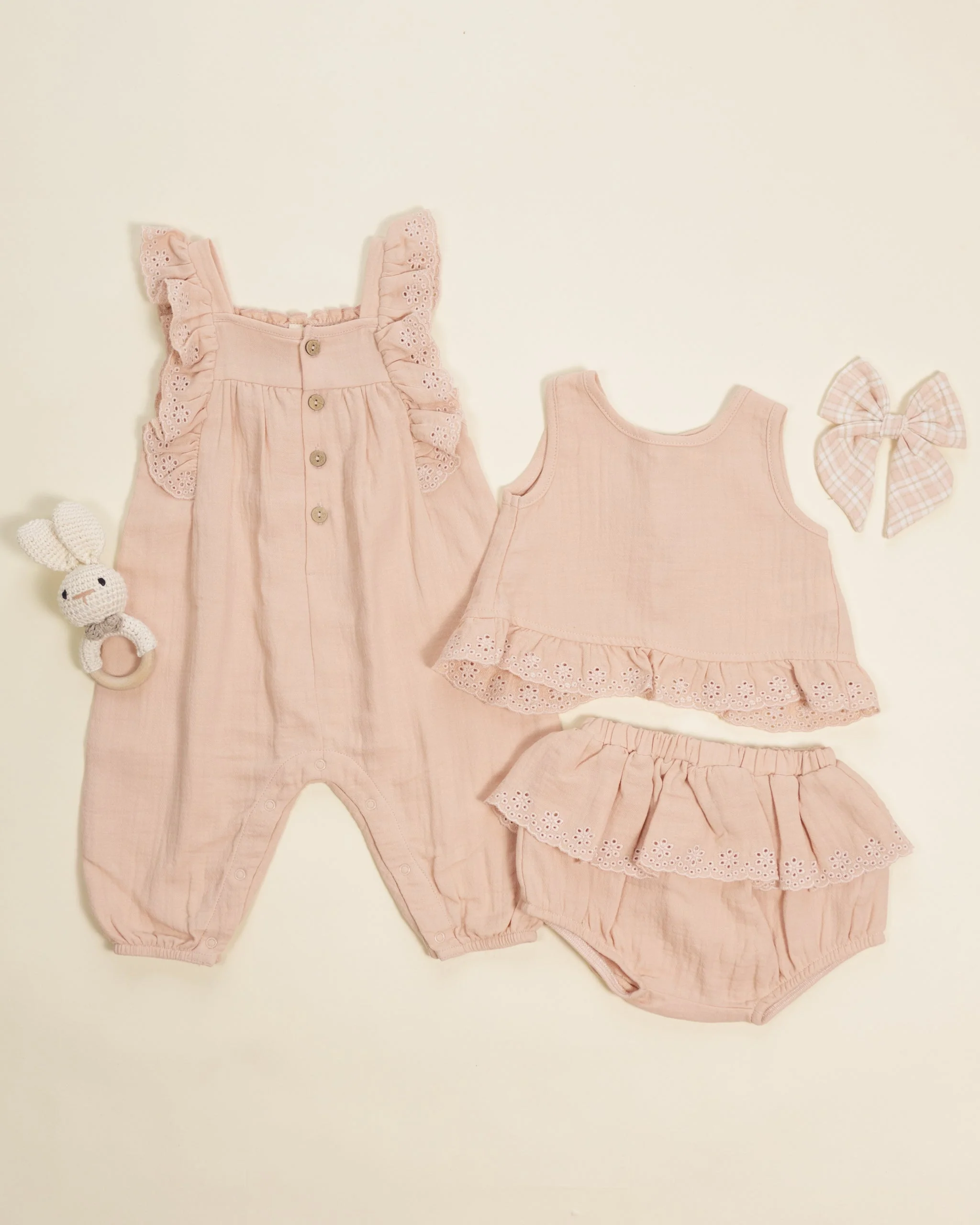 Ruffled Tulip Top + Bloomer Set Melon - Image 3
