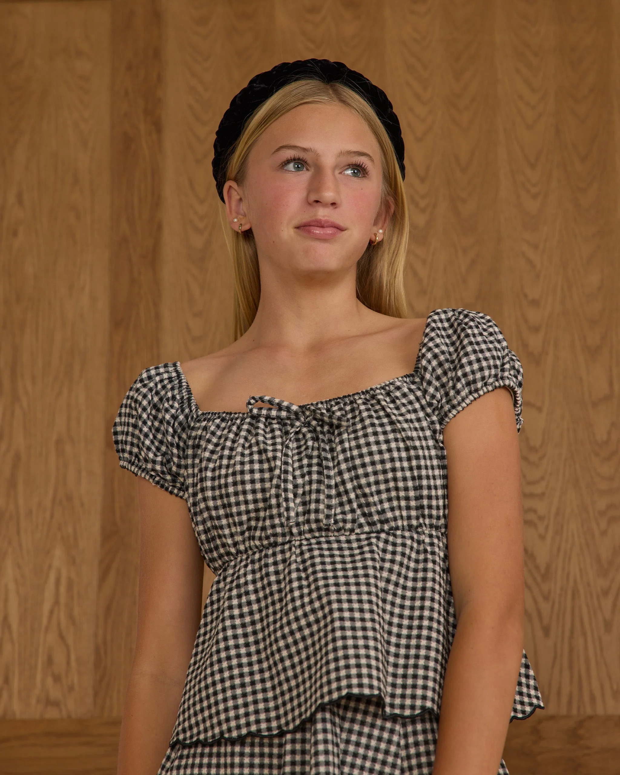 Rylan Top || Black Gingham - Image 3