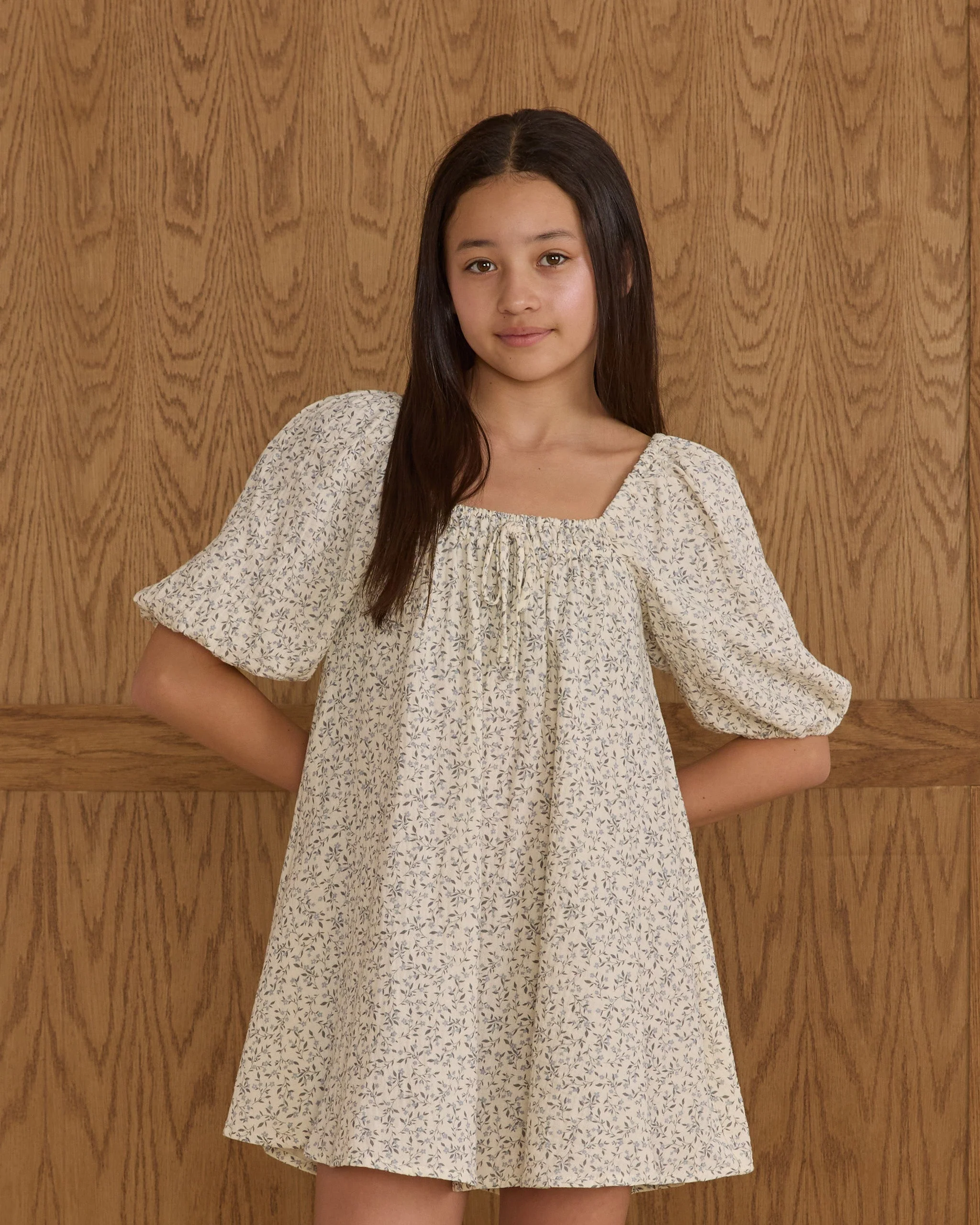Sabrina Mini Dress || Blue Vines - Image 3