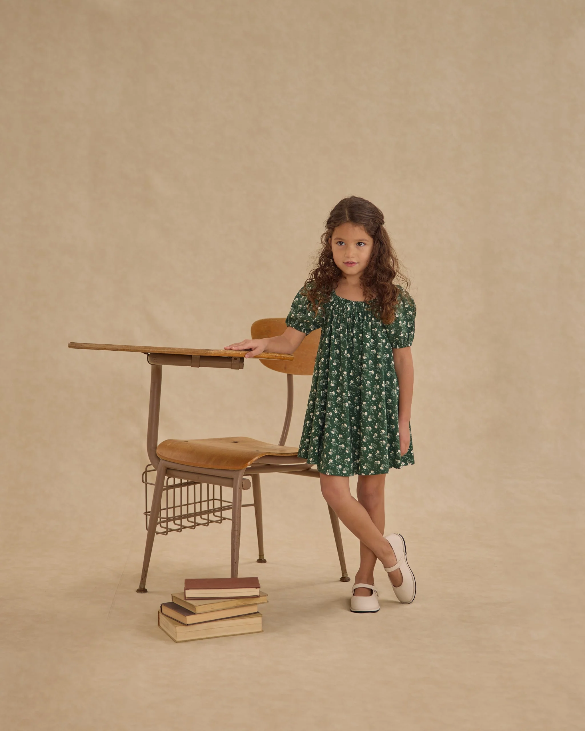 Sabrina Mini Dress || Green Ditsy - Image 5
